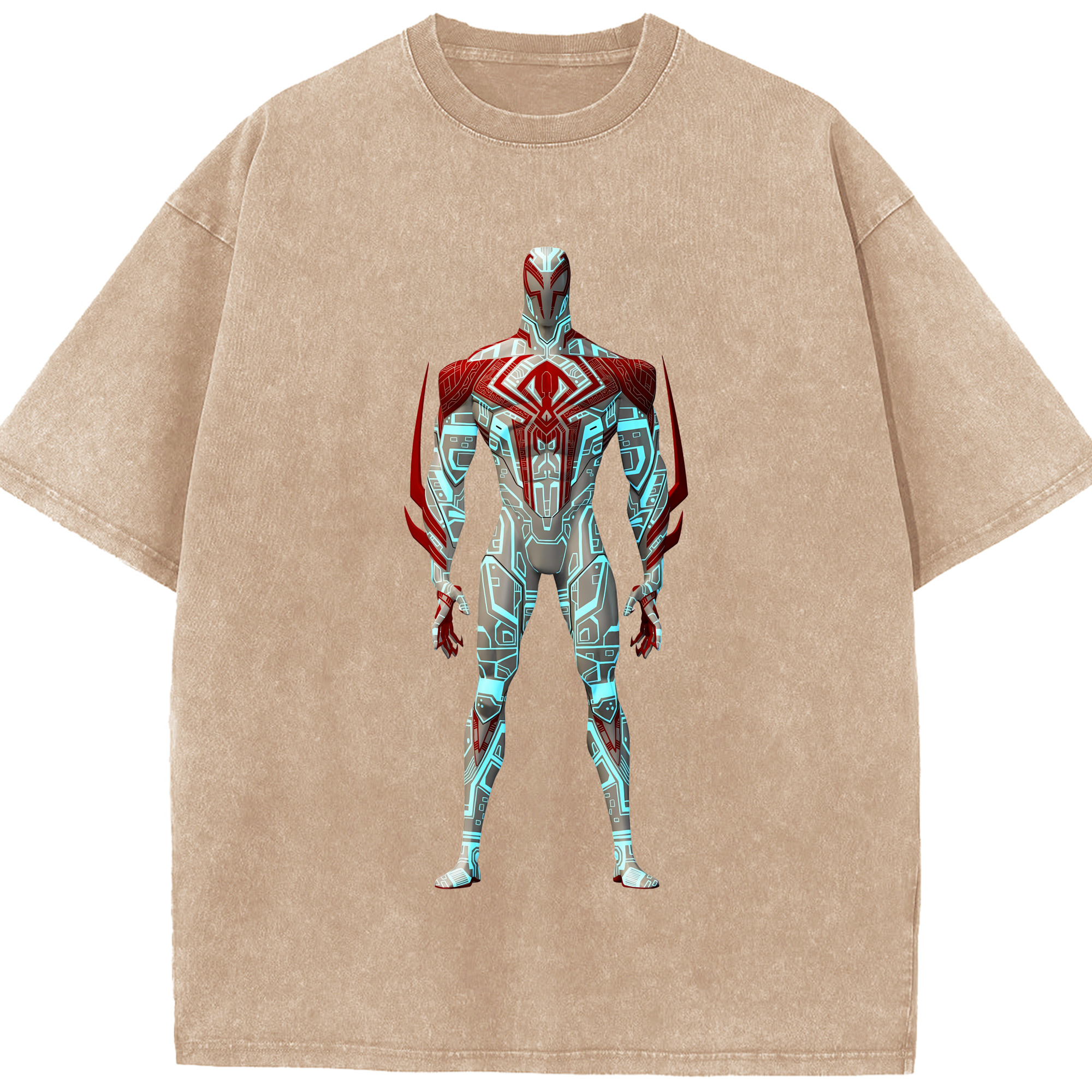 （画像用） Spider Man スパイダーマン 綿100% ヴィンテージ風 半袖Tシャツ（フロントプリント）