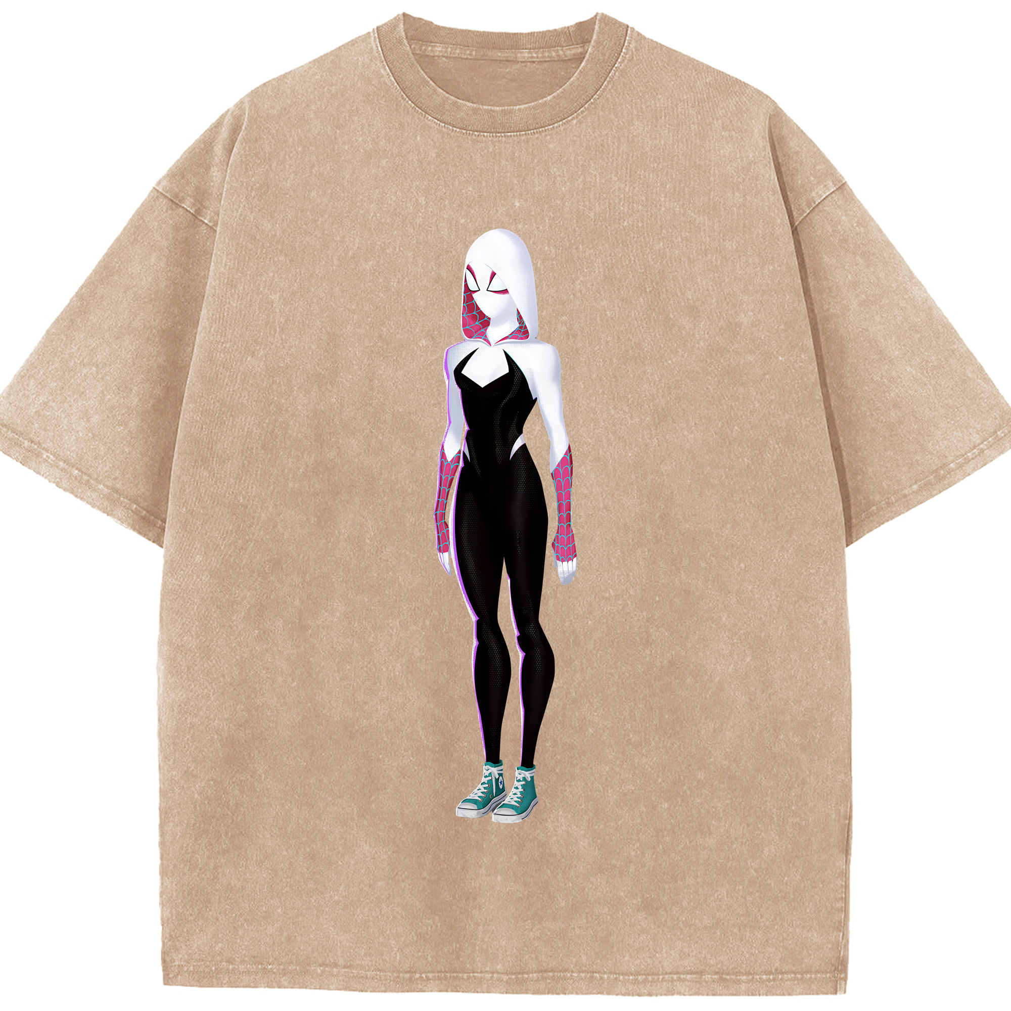 （画像用） Spider Man スパイダーマン 綿100% ヴィンテージ風 半袖Tシャツ（フロントプリント）