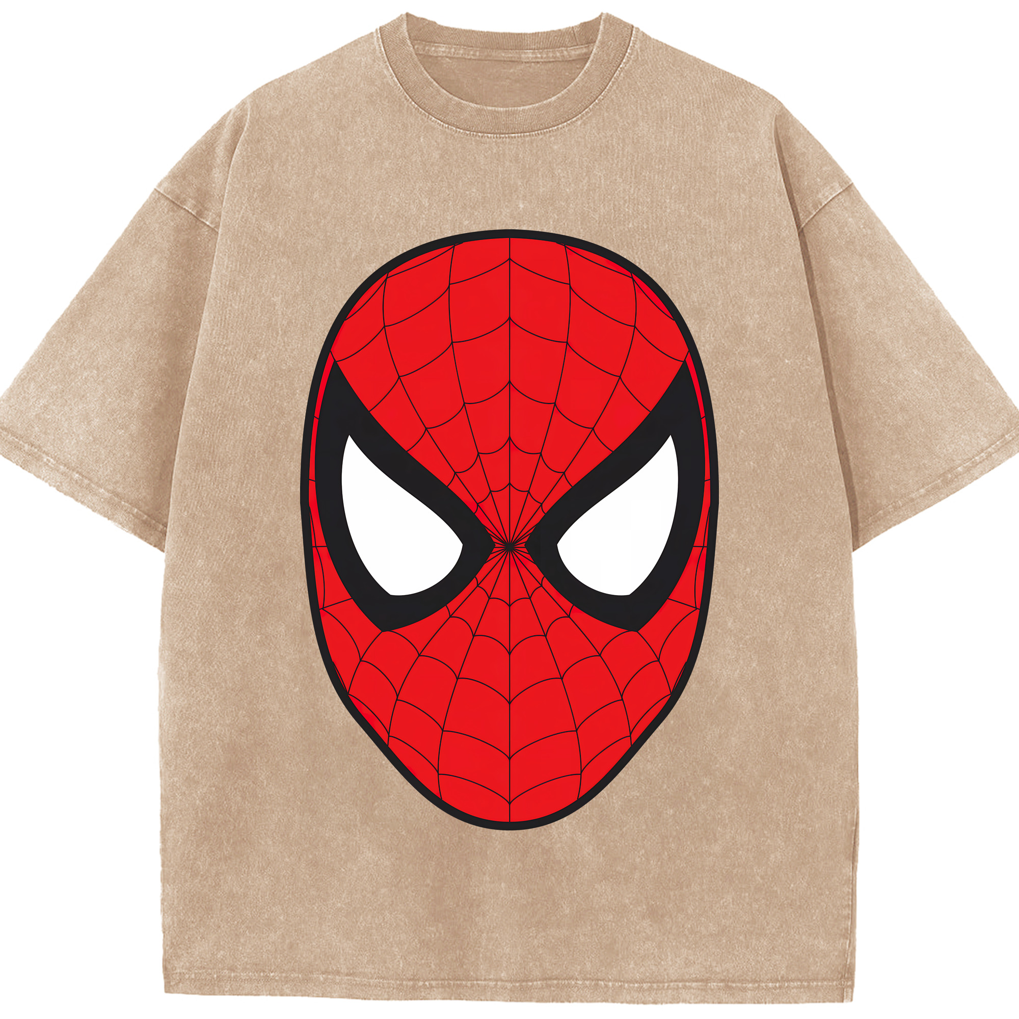 （画像用） Spider Man スパイダーマン 綿100% ヴィンテージ風 半袖Tシャツ（フロントプリント）