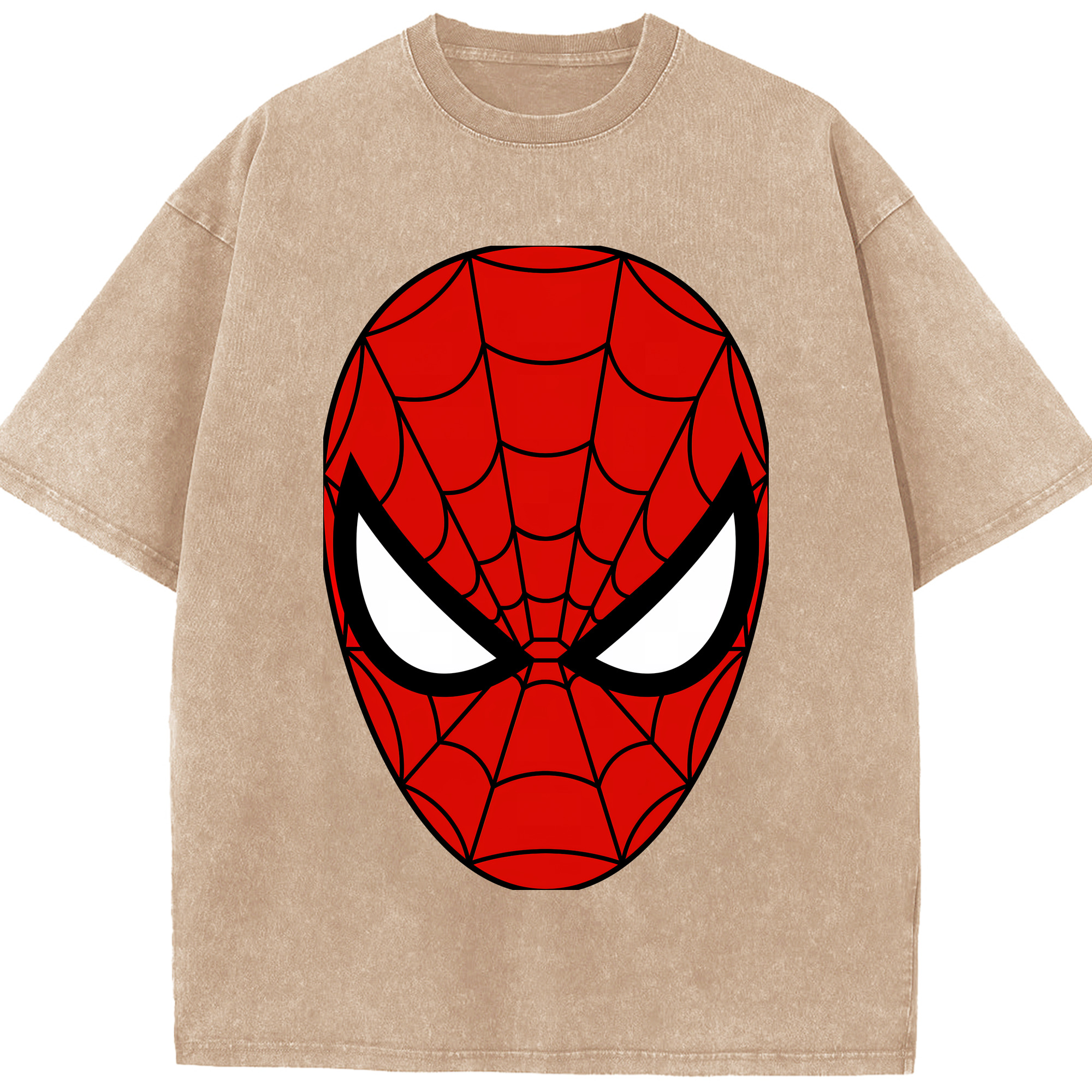 （画像用） Spider Man スパイダーマン 綿100% ヴィンテージ風 半袖Tシャツ（フロントプリント）