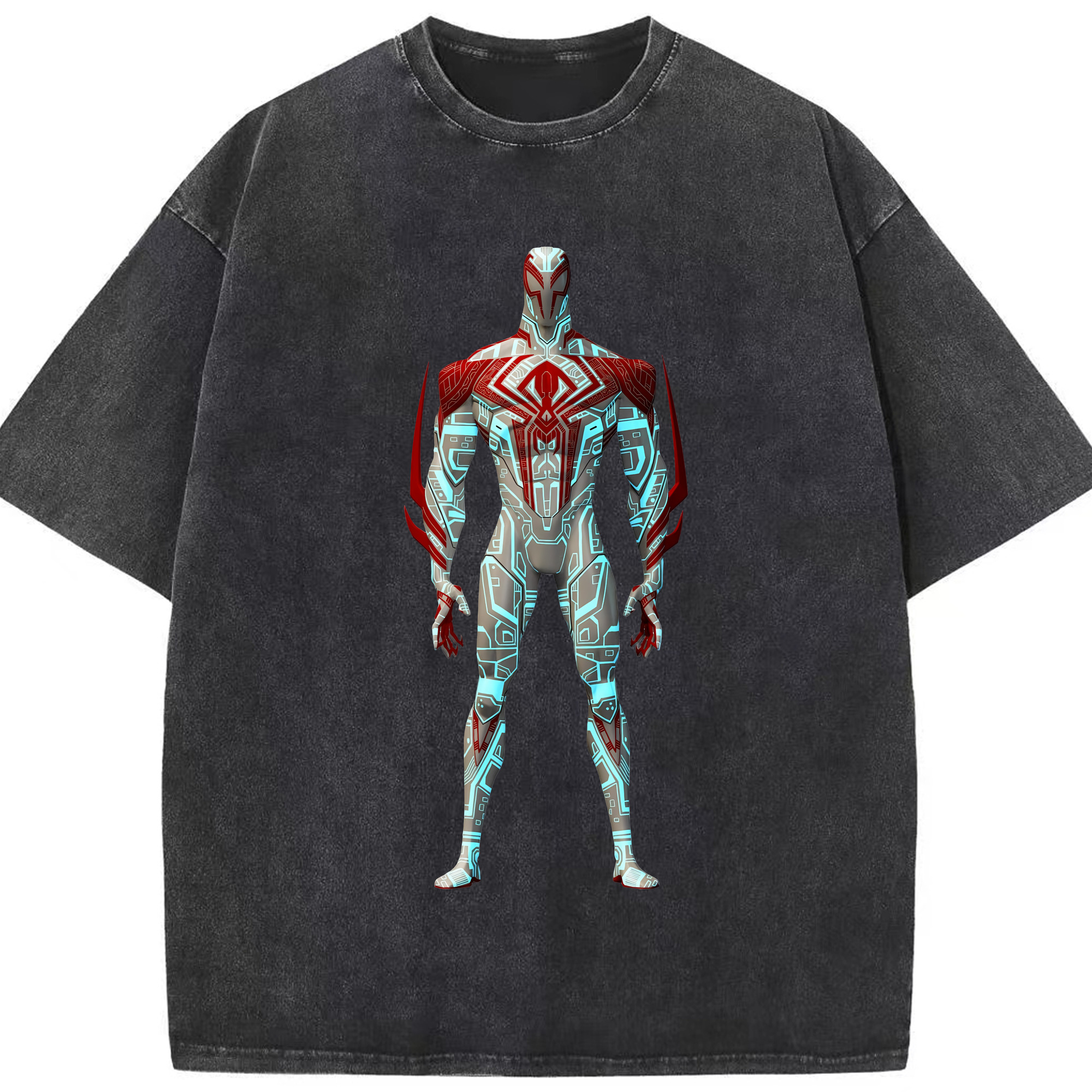 （画像用） Spider Man スパイダーマン 綿100% ヴィンテージ風 半袖Tシャツ（フロントプリント）