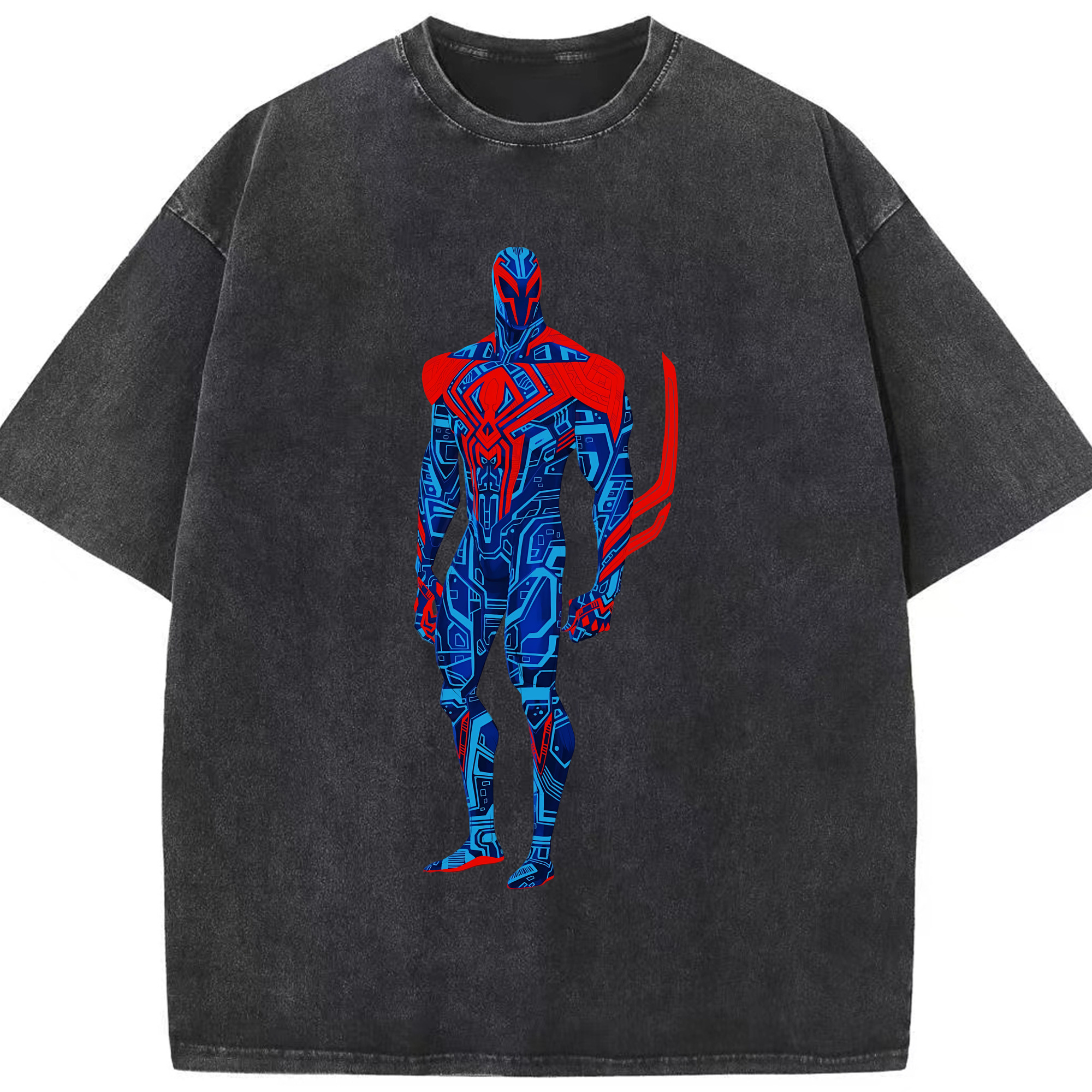 （画像用） Spider Man スパイダーマン 綿100% ヴィンテージ風 半袖Tシャツ（フロントプリント）