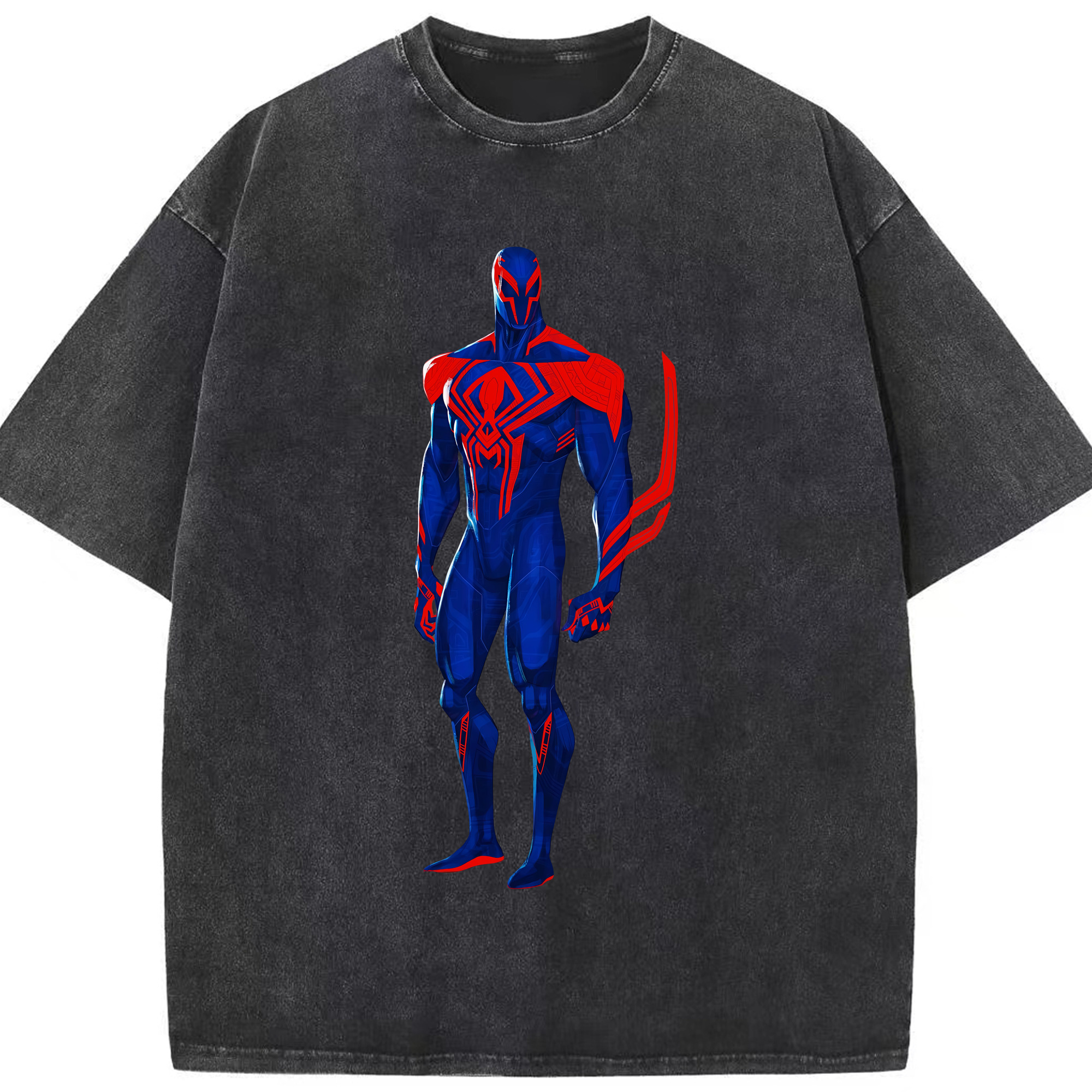 （画像用） Spider Man スパイダーマン 綿100% ヴィンテージ風 半袖Tシャツ（フロントプリント）