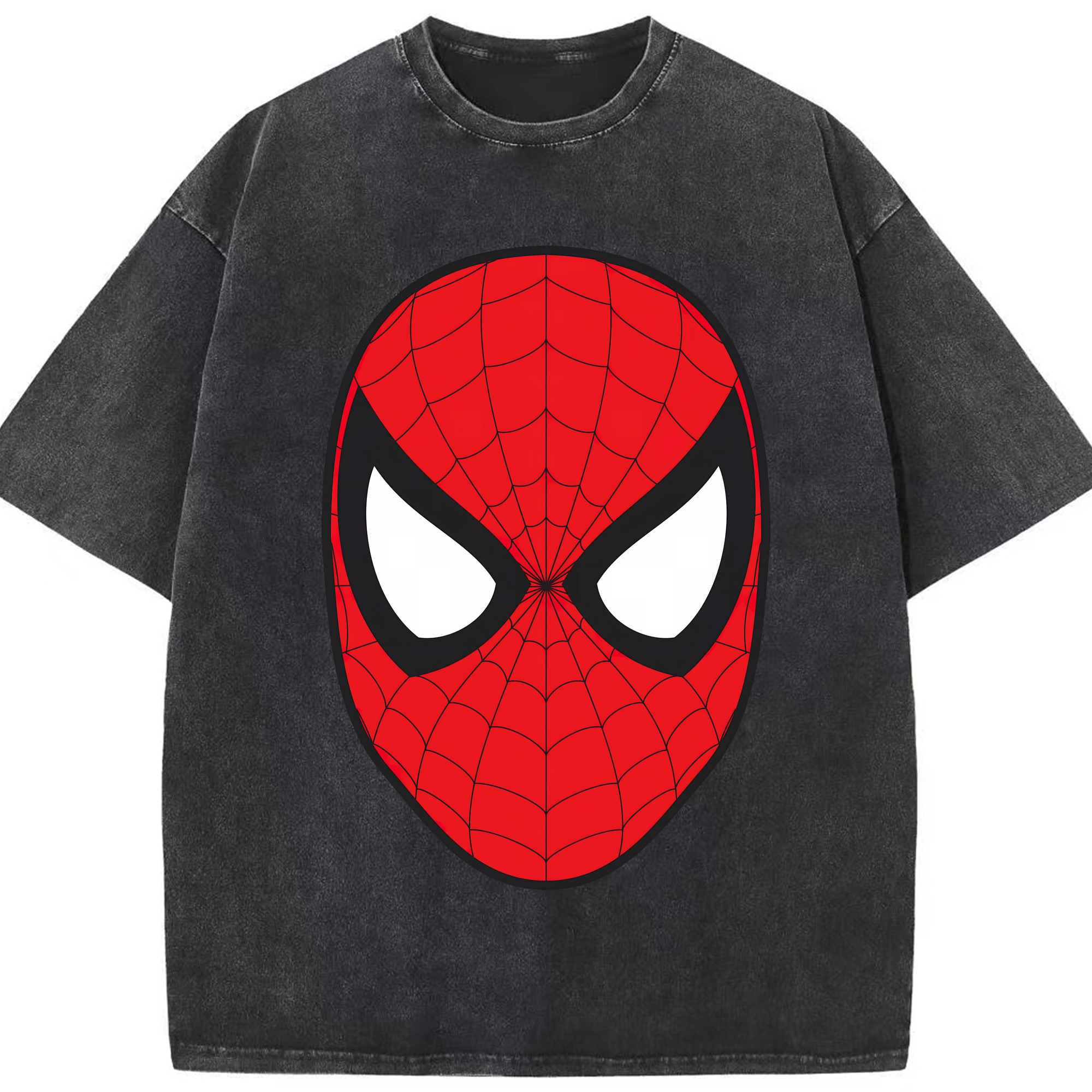 （画像用） Spider Man スパイダーマン 綿100% ヴィンテージ風 半袖Tシャツ（フロントプリント）