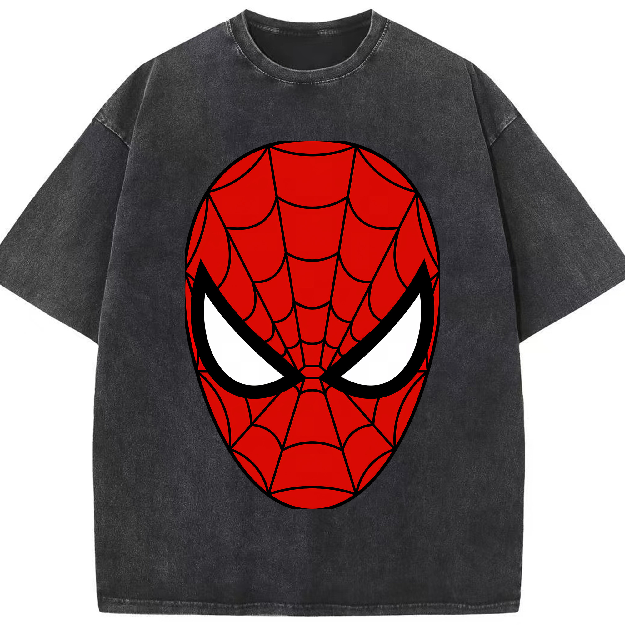 （画像用） Spider Man スパイダーマン 綿100% ヴィンテージ風 半袖Tシャツ（フロントプリント）