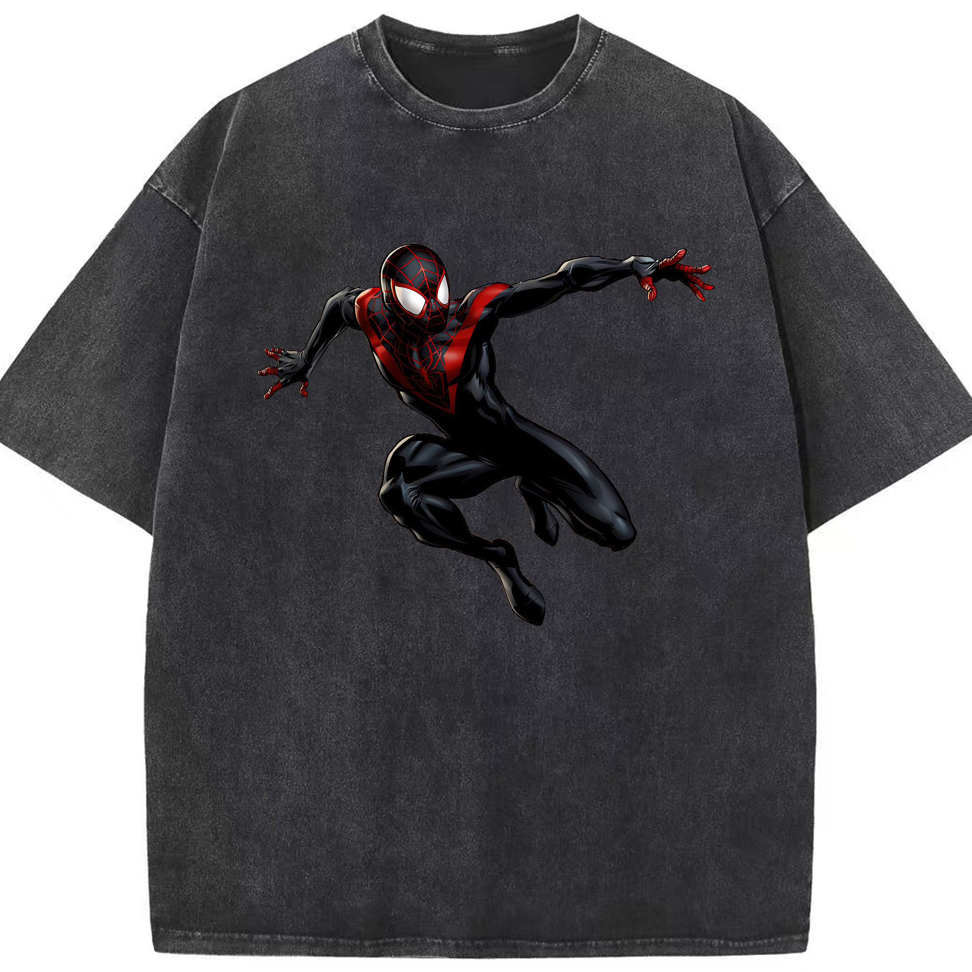 （画像用） Spider Man スパイダーマン 綿100% ヴィンテージ風 半袖Tシャツ（フロントプリント）