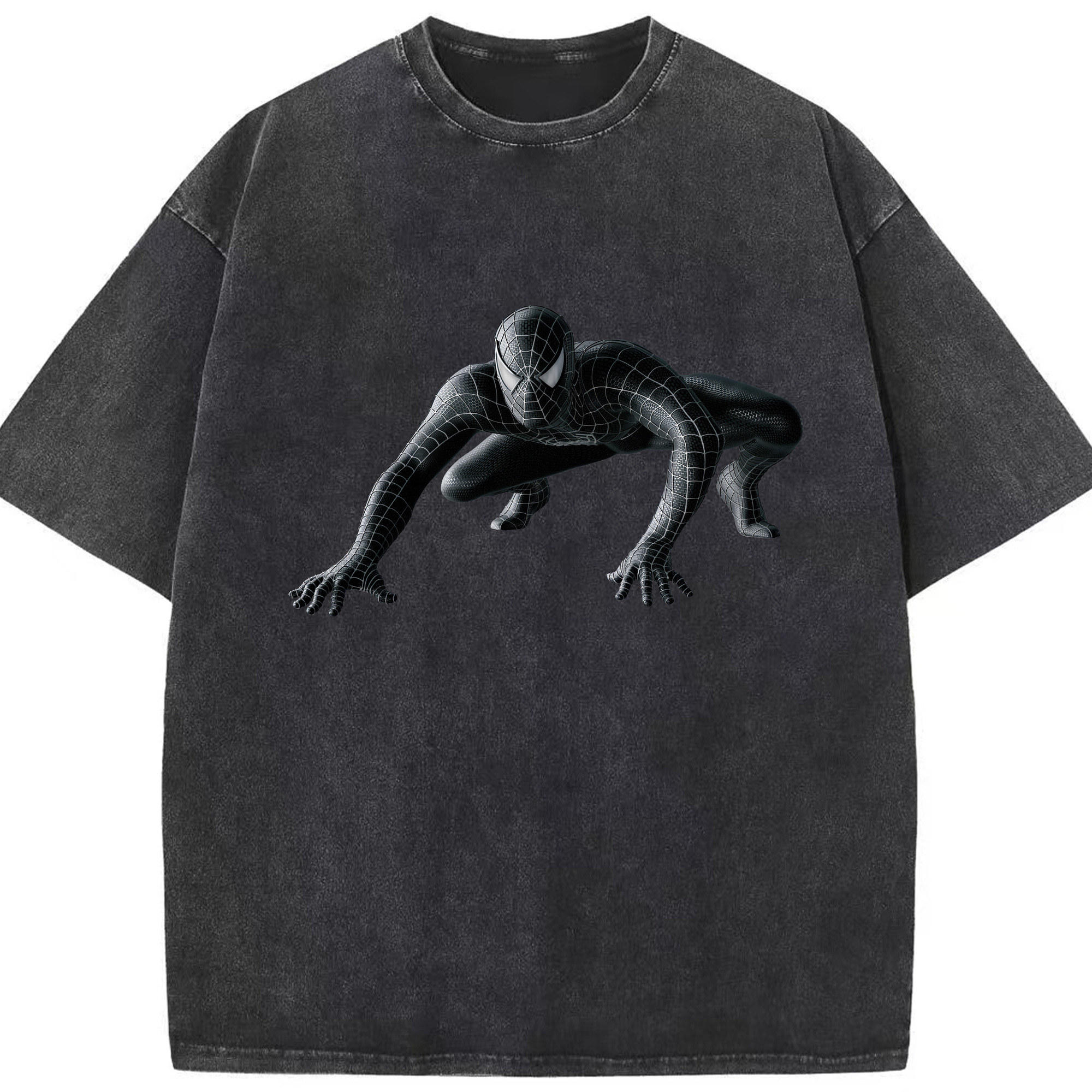 （画像用） Spider Man スパイダーマン 綿100% ヴィンテージ風 半袖Tシャツ（フロントプリント）