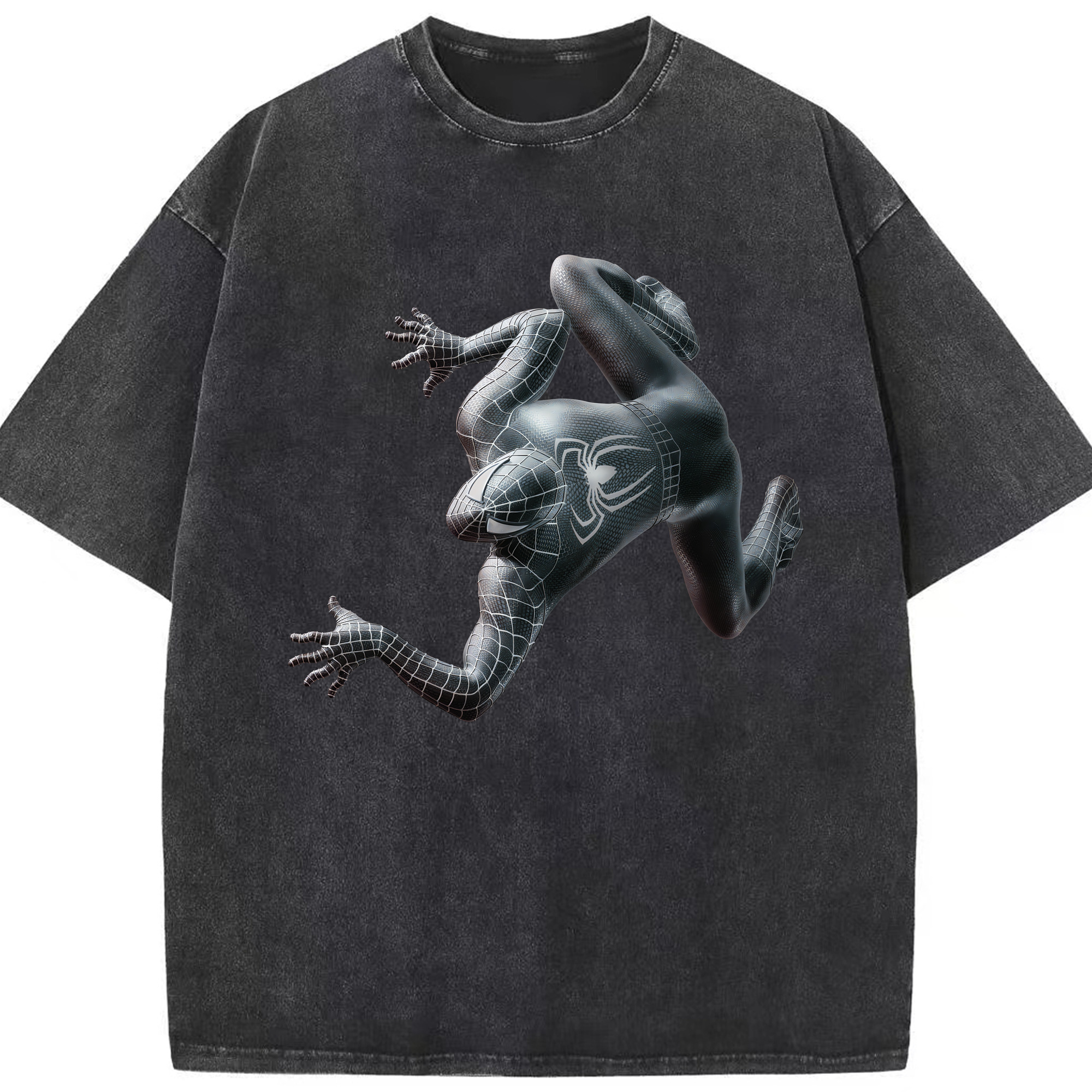 （画像用） Spider Man スパイダーマン 綿100% ヴィンテージ風 半袖Tシャツ（フロントプリント）