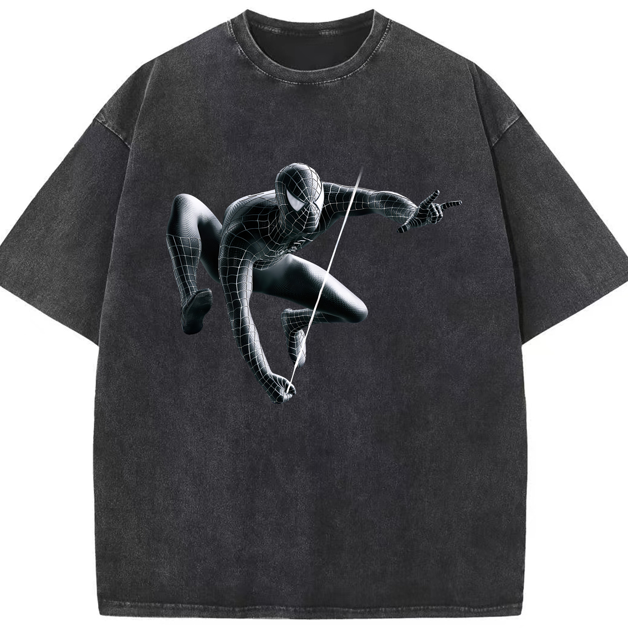 （画像用） Spider Man スパイダーマン 綿100% ヴィンテージ風 半袖Tシャツ（フロントプリント）