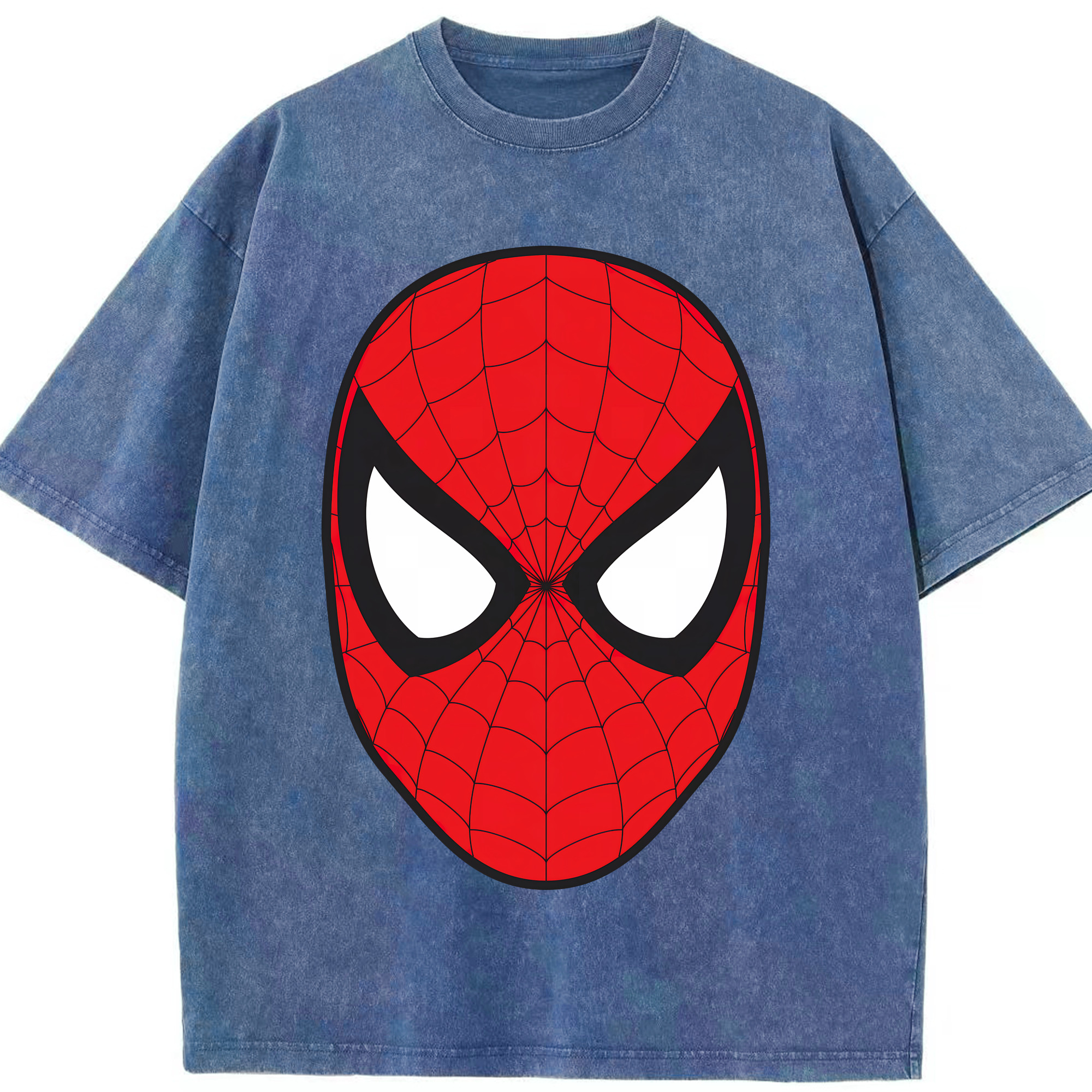 （画像用） Spider Man スパイダーマン 綿100% ヴィンテージ風 半袖Tシャツ（フロントプリント）