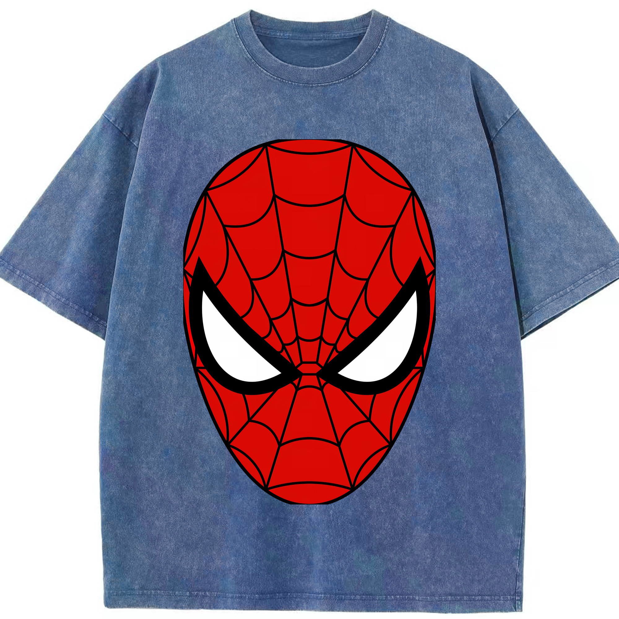 （画像用） Spider Man スパイダーマン 綿100% ヴィンテージ風 半袖Tシャツ（フロントプリント）