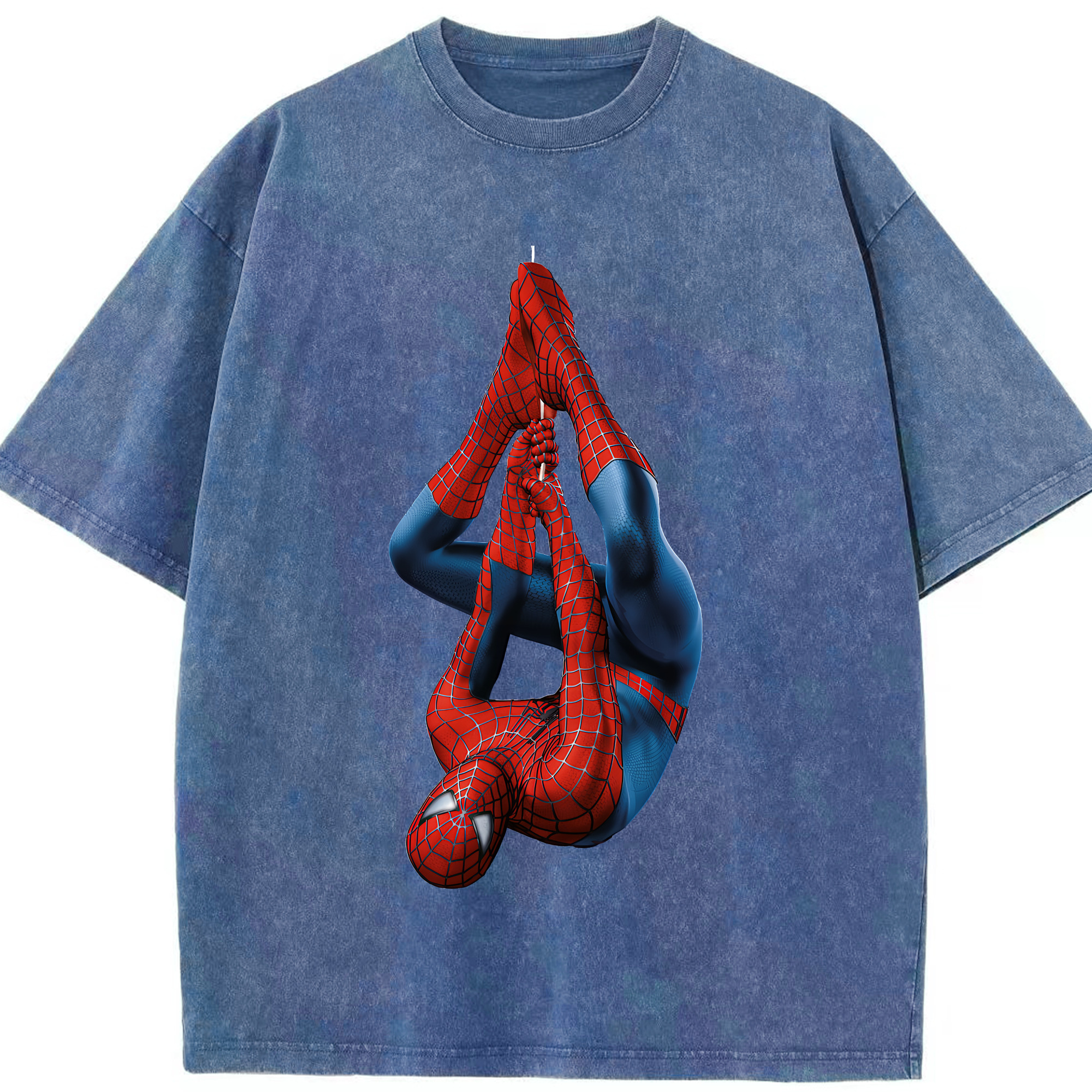 （画像用） Spider Man スパイダーマン 綿100% ヴィンテージ風 半袖Tシャツ（フロントプリント）