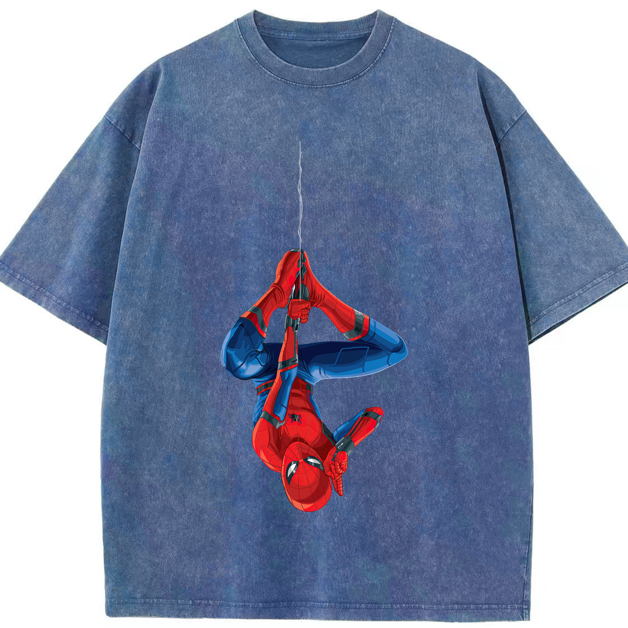 （画像用） Spider Man スパイダーマン 綿100% ヴィンテージ風 半袖Tシャツ（フロントプリント）