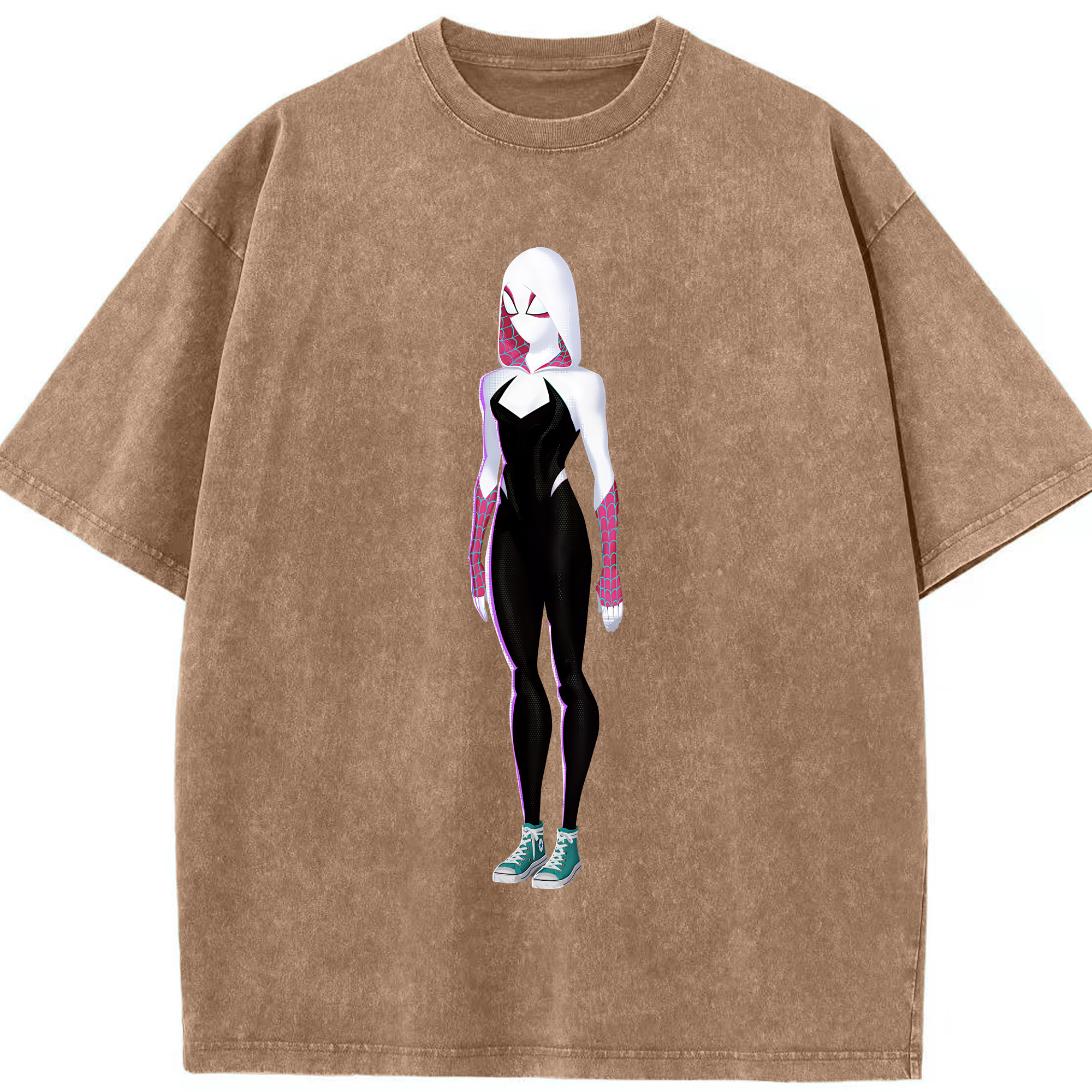 （画像用） Spider Man スパイダーマン 綿100% ヴィンテージ風 半袖Tシャツ（フロントプリント）