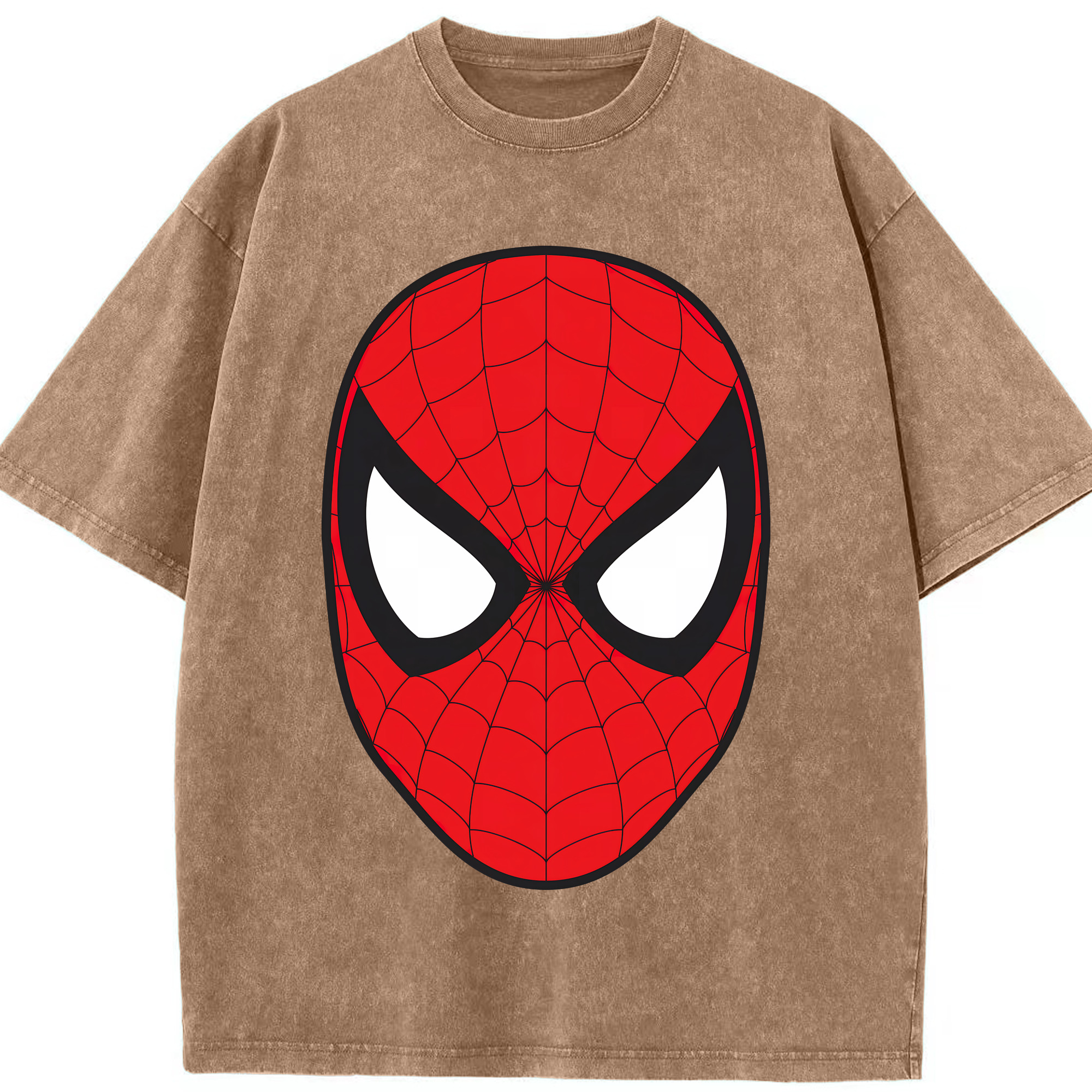 （画像用） Spider Man スパイダーマン 綿100% ヴィンテージ風 半袖Tシャツ（フロントプリント）