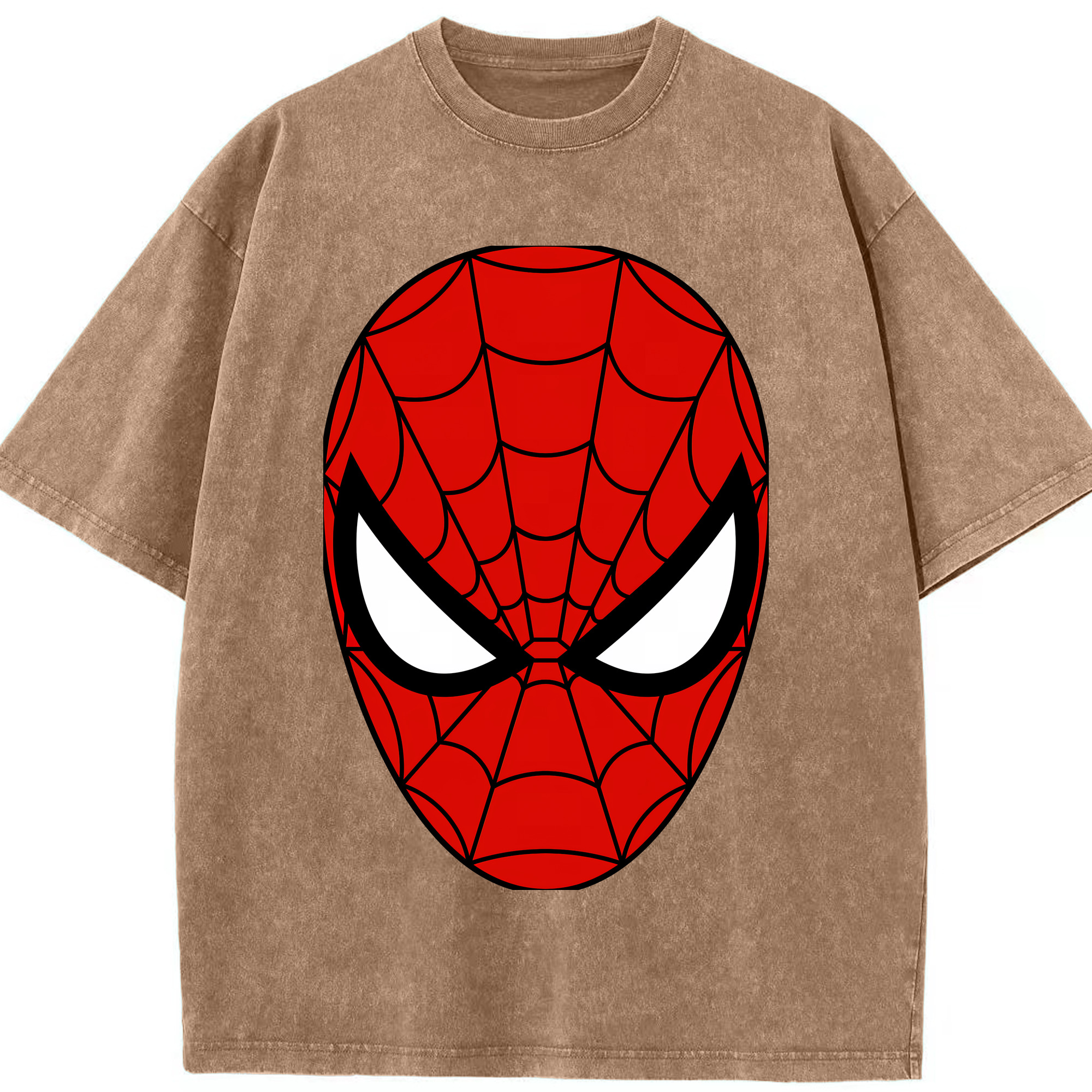 （画像用） Spider Man スパイダーマン 綿100% ヴィンテージ風 半袖Tシャツ（フロントプリント）