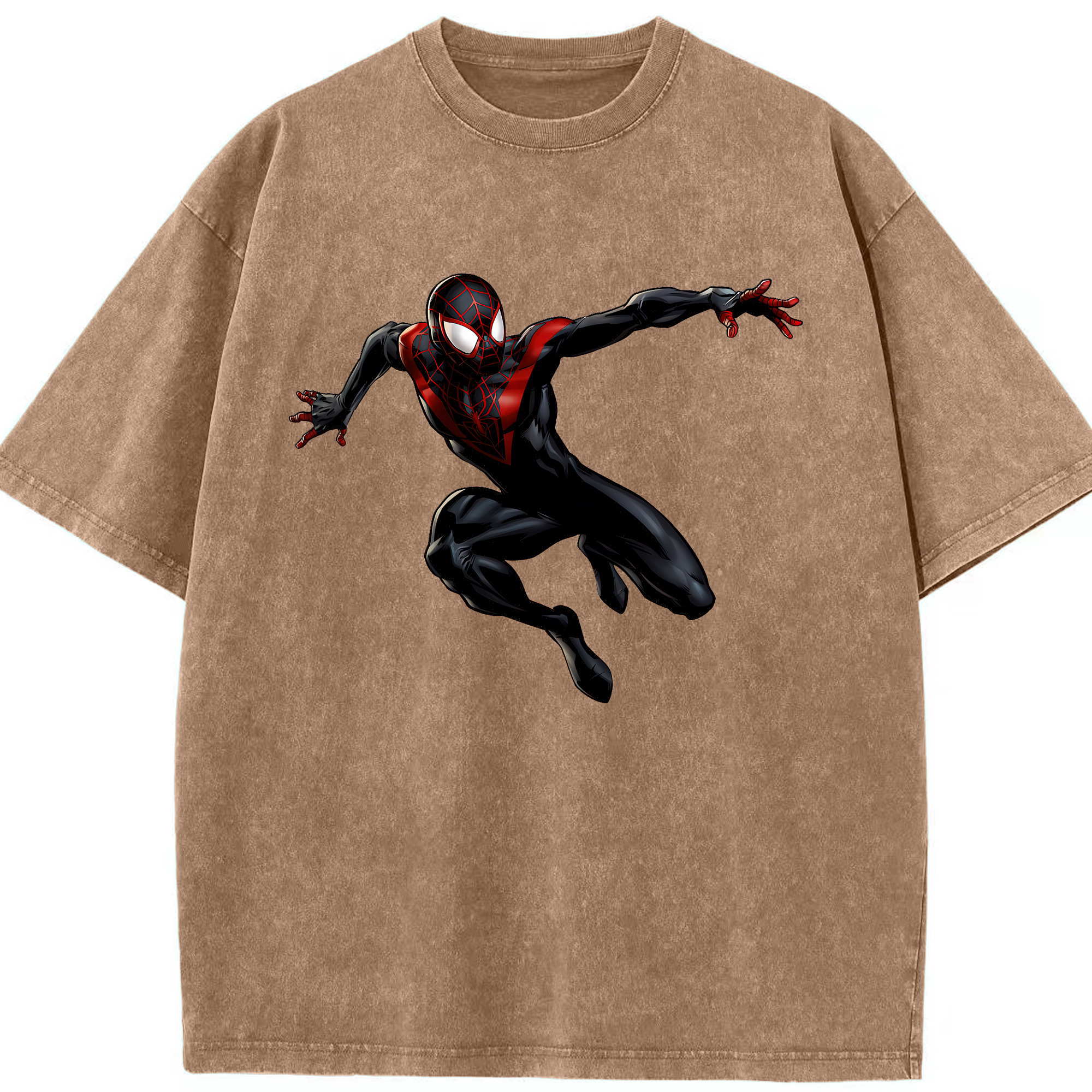 （画像用） Spider Man スパイダーマン 綿100% ヴィンテージ風 半袖Tシャツ（フロントプリント）