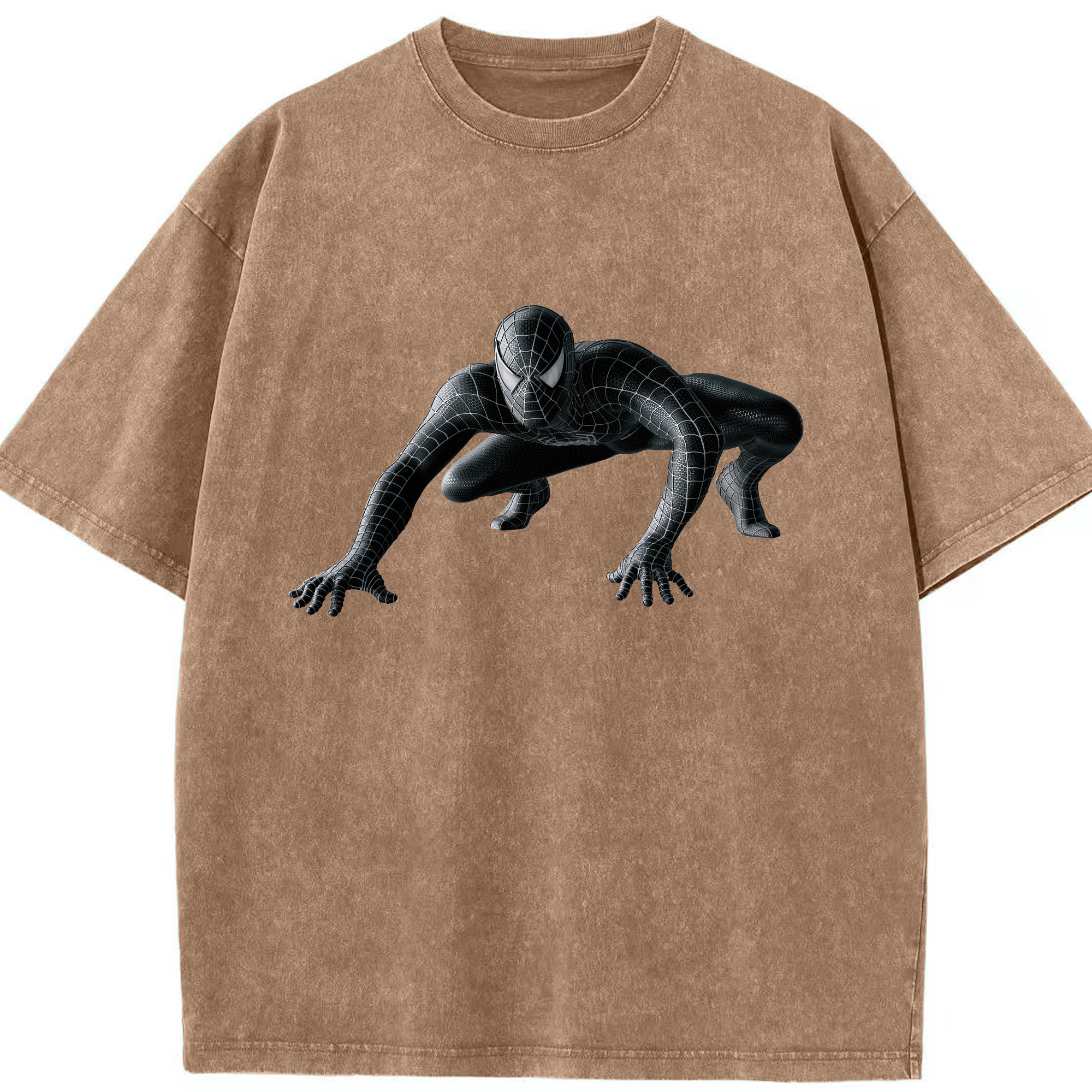 （画像用） Spider Man スパイダーマン 綿100% ヴィンテージ風 半袖Tシャツ（フロントプリント）