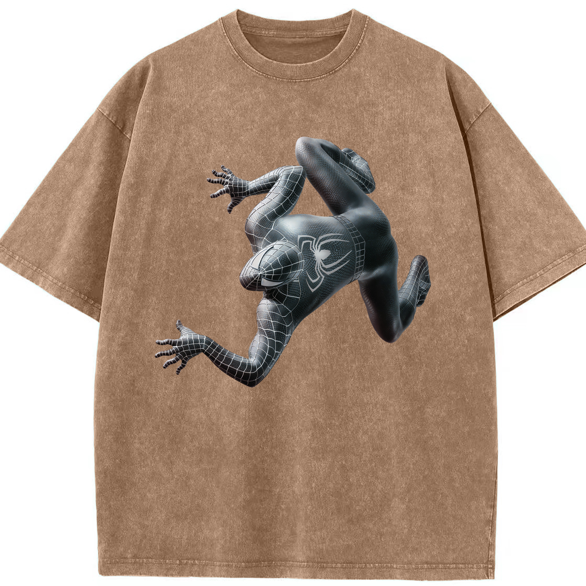 （画像用） Spider Man スパイダーマン 綿100% ヴィンテージ風 半袖Tシャツ（フロントプリント）