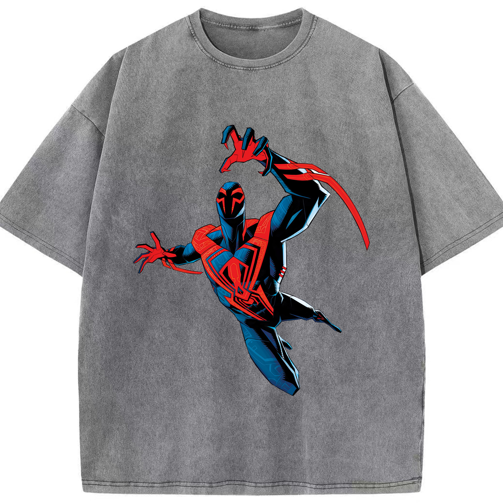 （画像用） Spider Man スパイダーマン 綿100% ヴィンテージ風 半袖Tシャツ（フロントプリント）