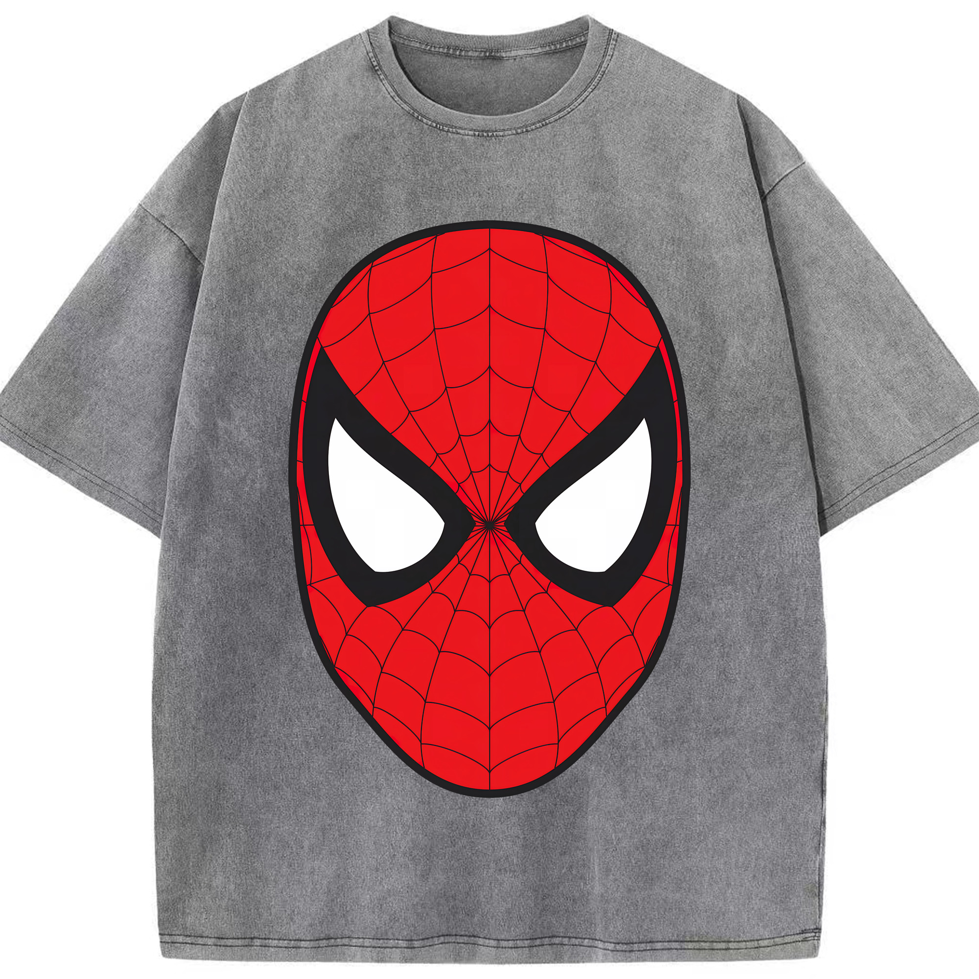 （画像用） Spider Man スパイダーマン 綿100% ヴィンテージ風 半袖Tシャツ（フロントプリント）