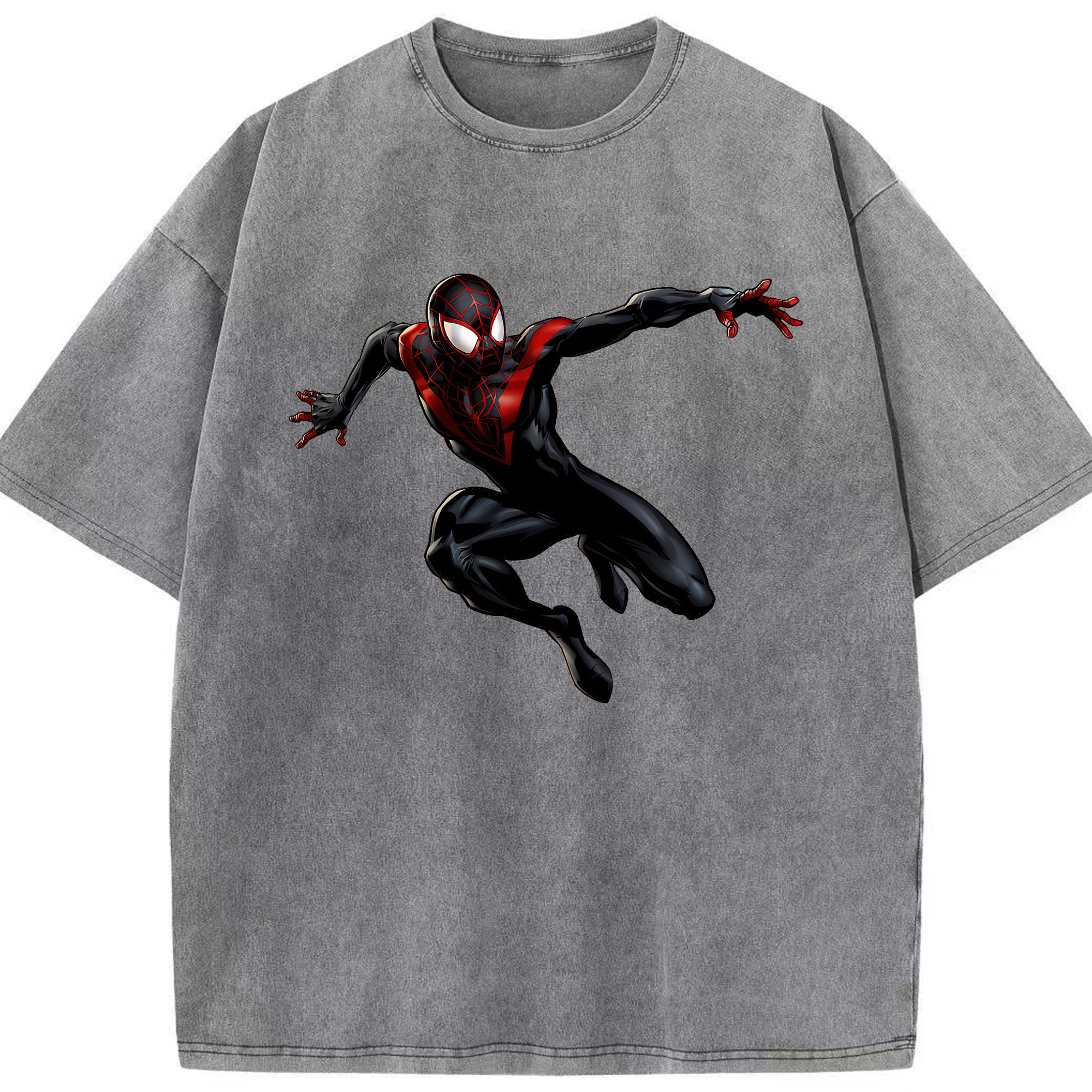 （画像用） Spider Man スパイダーマン 綿100% ヴィンテージ風 半袖Tシャツ（フロントプリント）