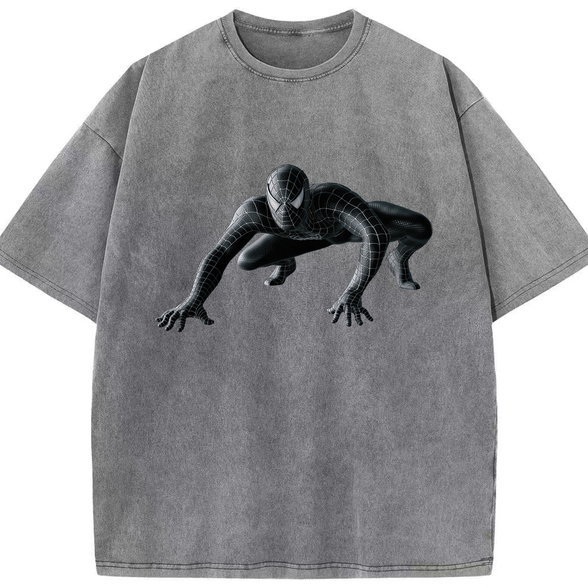 （画像用） Spider Man スパイダーマン 綿100% ヴィンテージ風 半袖Tシャツ（フロントプリント）