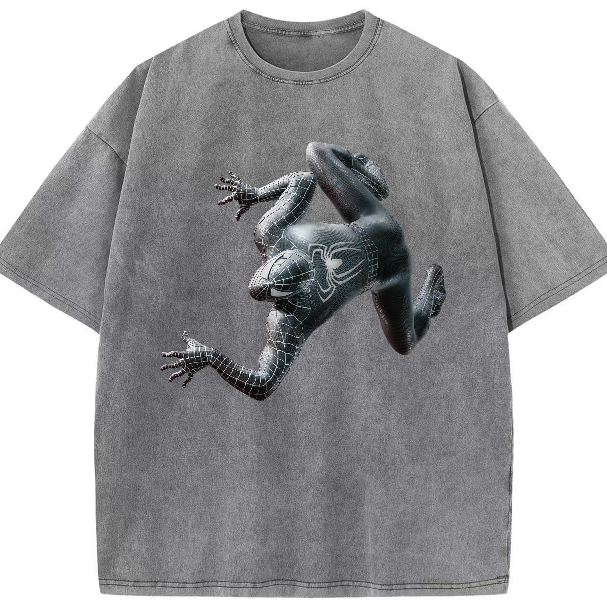 （画像用） Spider Man スパイダーマン 綿100% ヴィンテージ風 半袖Tシャツ（フロントプリント）