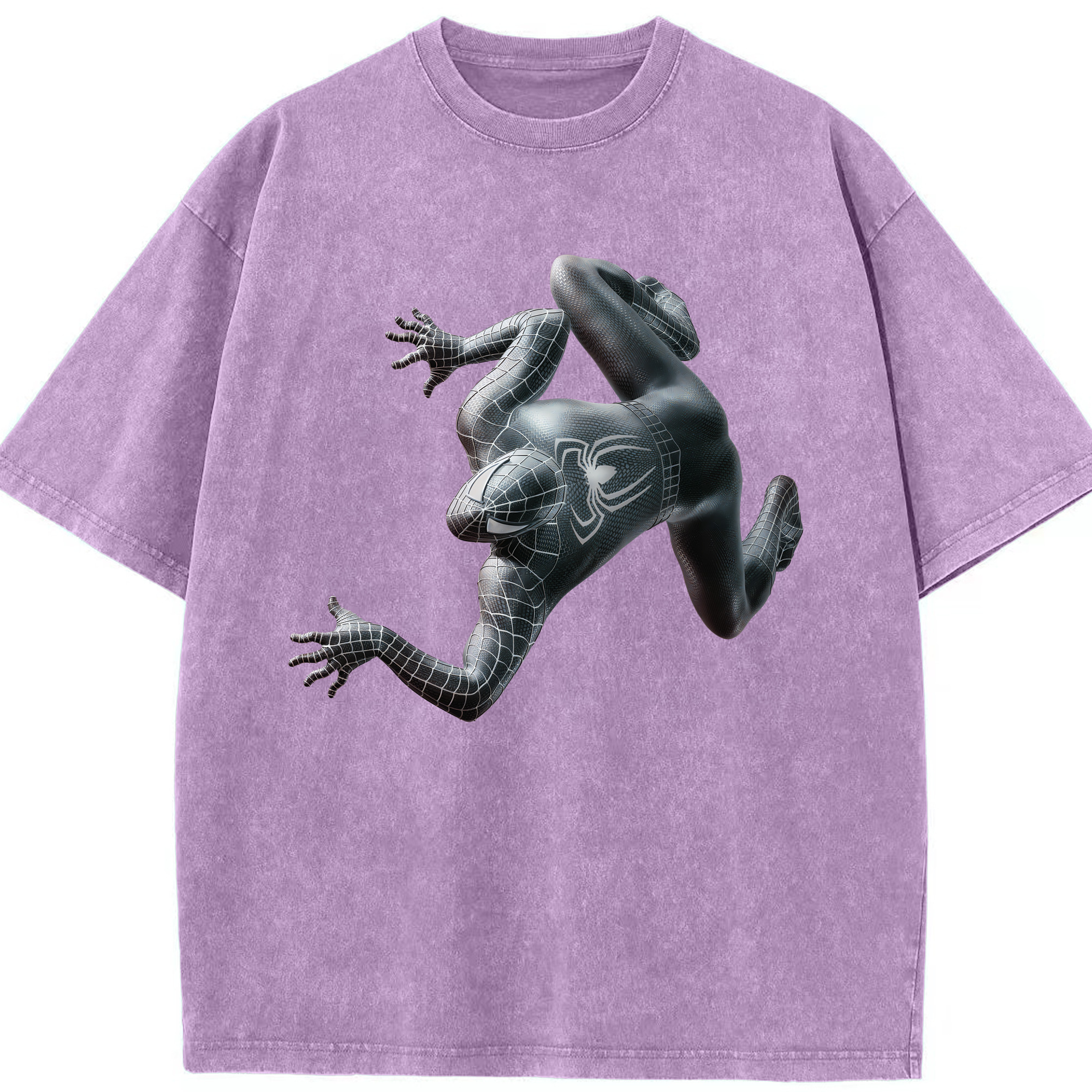 （画像用） Spider Man スパイダーマン 綿100% ヴィンテージ風 半袖Tシャツ（フロントプリント）