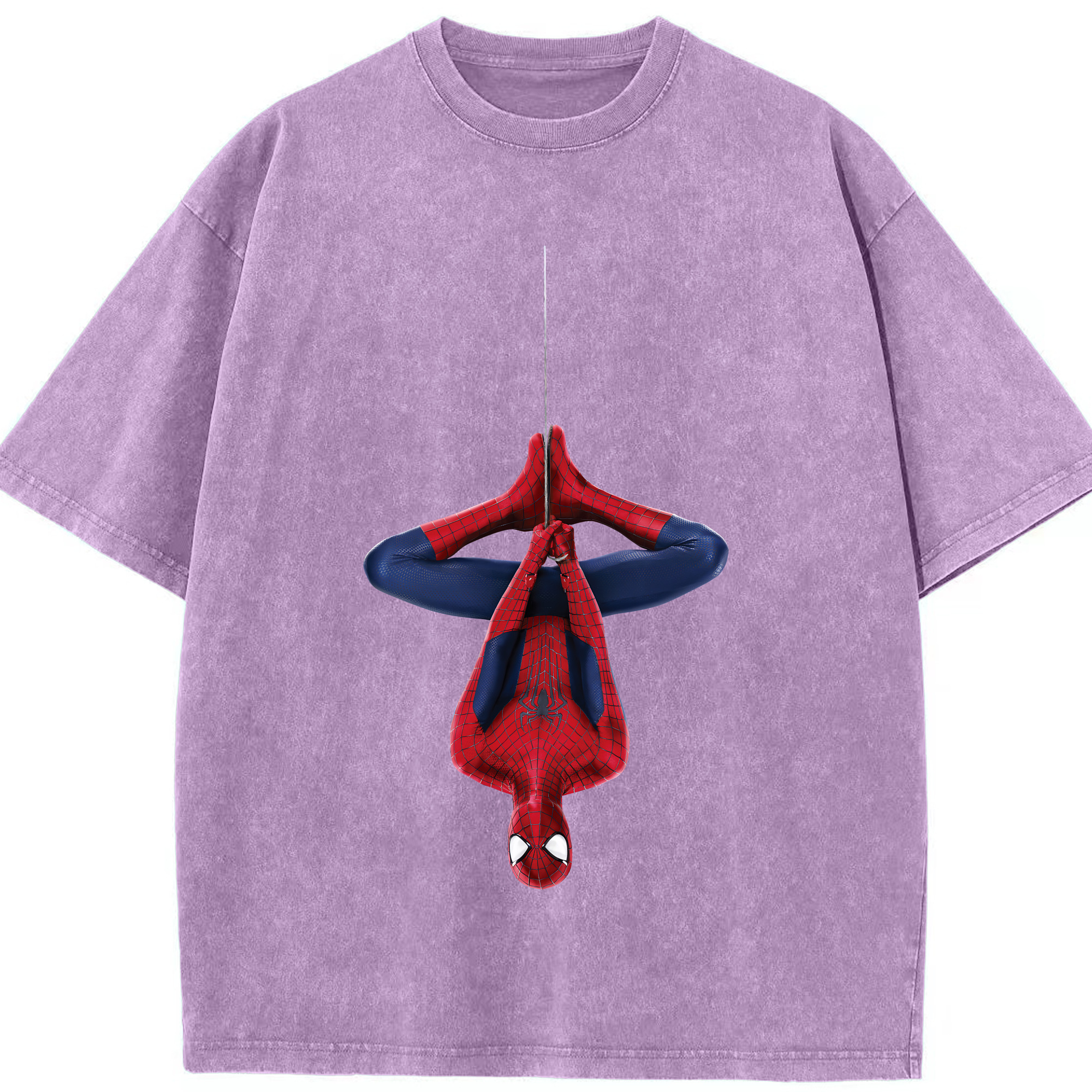 （画像用） Spider Man スパイダーマン 綿100% ヴィンテージ風 半袖Tシャツ（フロントプリント）