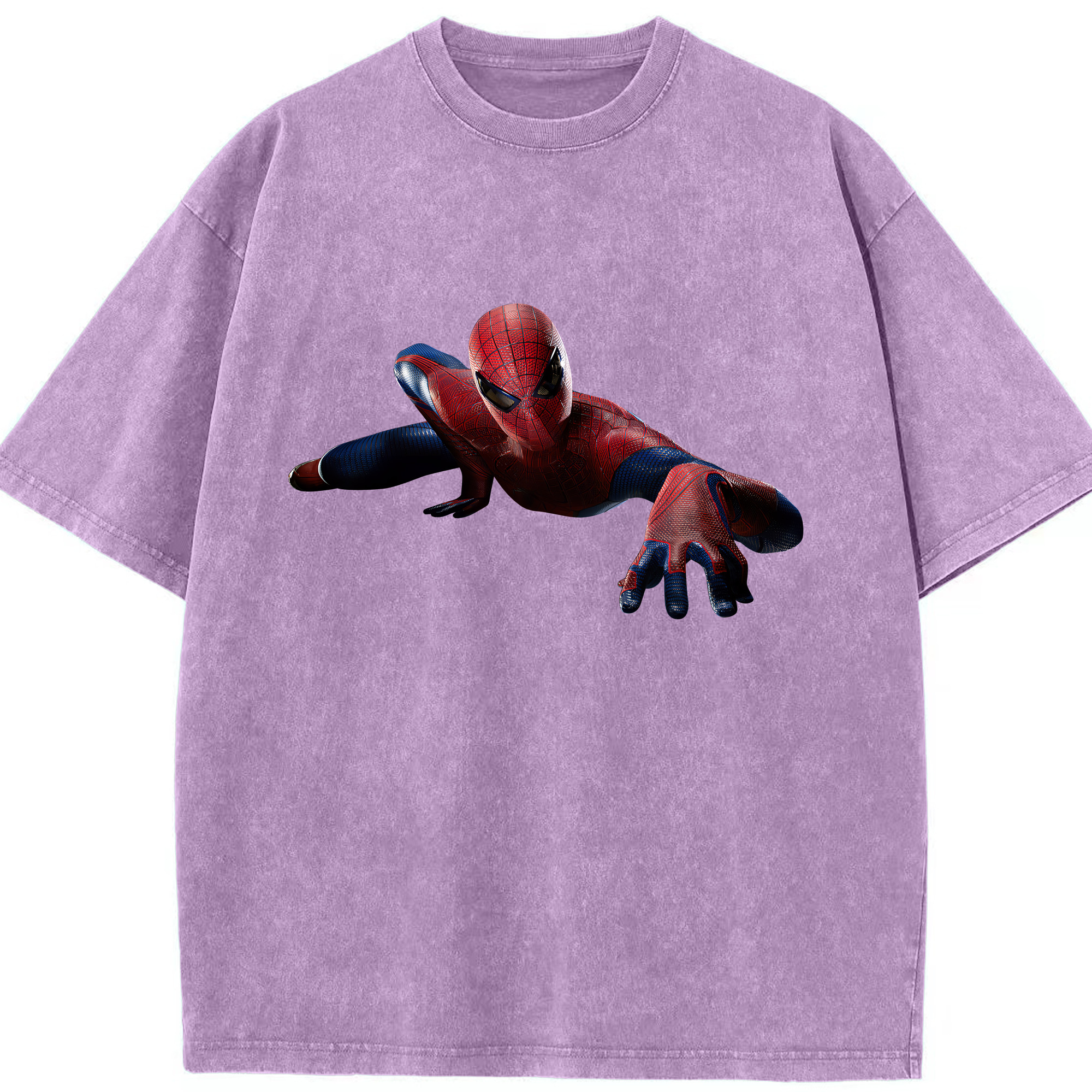 Spider Man スパイダーマン 綿100% ヴィンテージ風 半袖Tシャツ（フロントプリント）