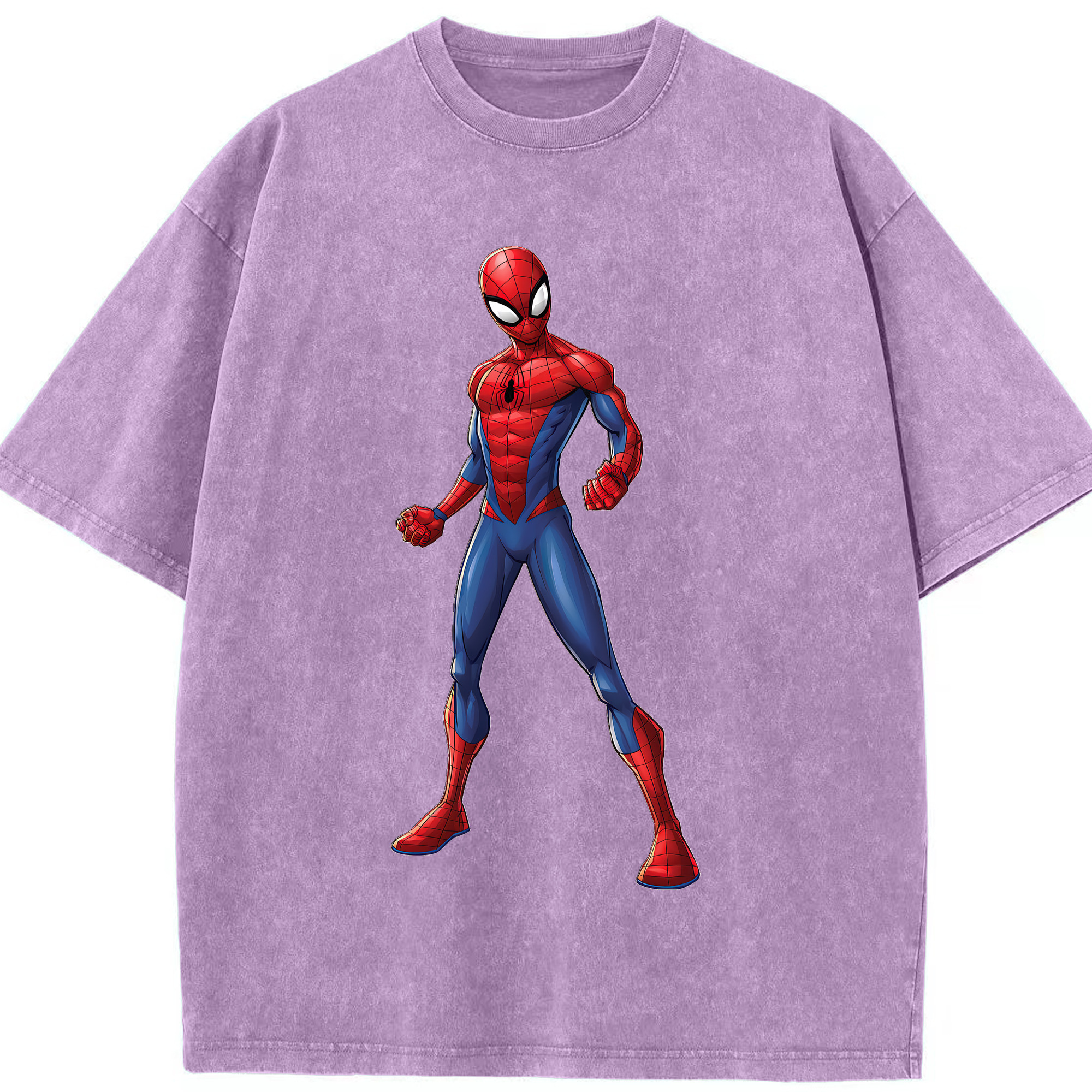 （画像用） Spider Man スパイダーマン 綿100% ヴィンテージ風 半袖Tシャツ（フロントプリント）