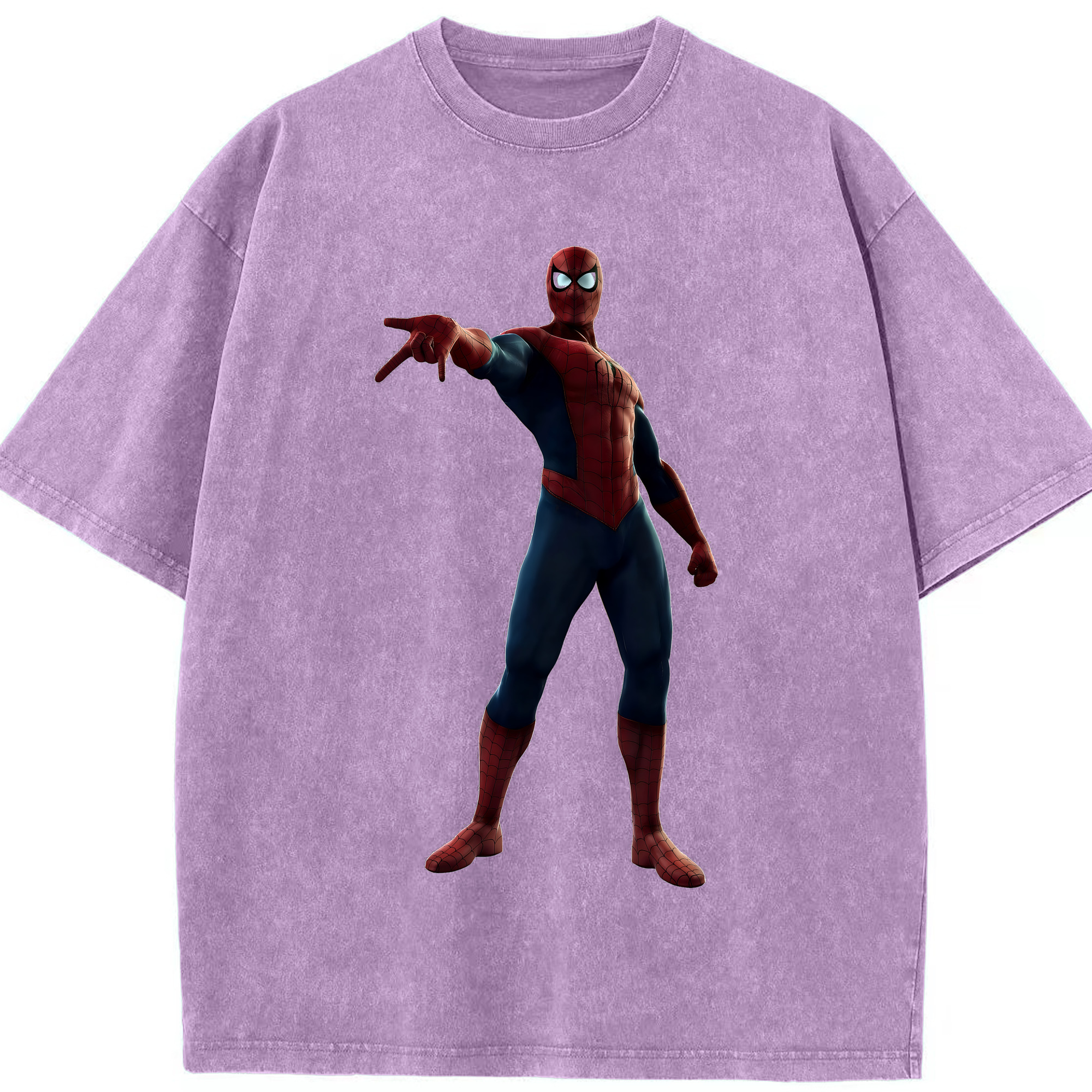 （画像用） Spider Man スパイダーマン 綿100% ヴィンテージ風 半袖Tシャツ（フロントプリント）