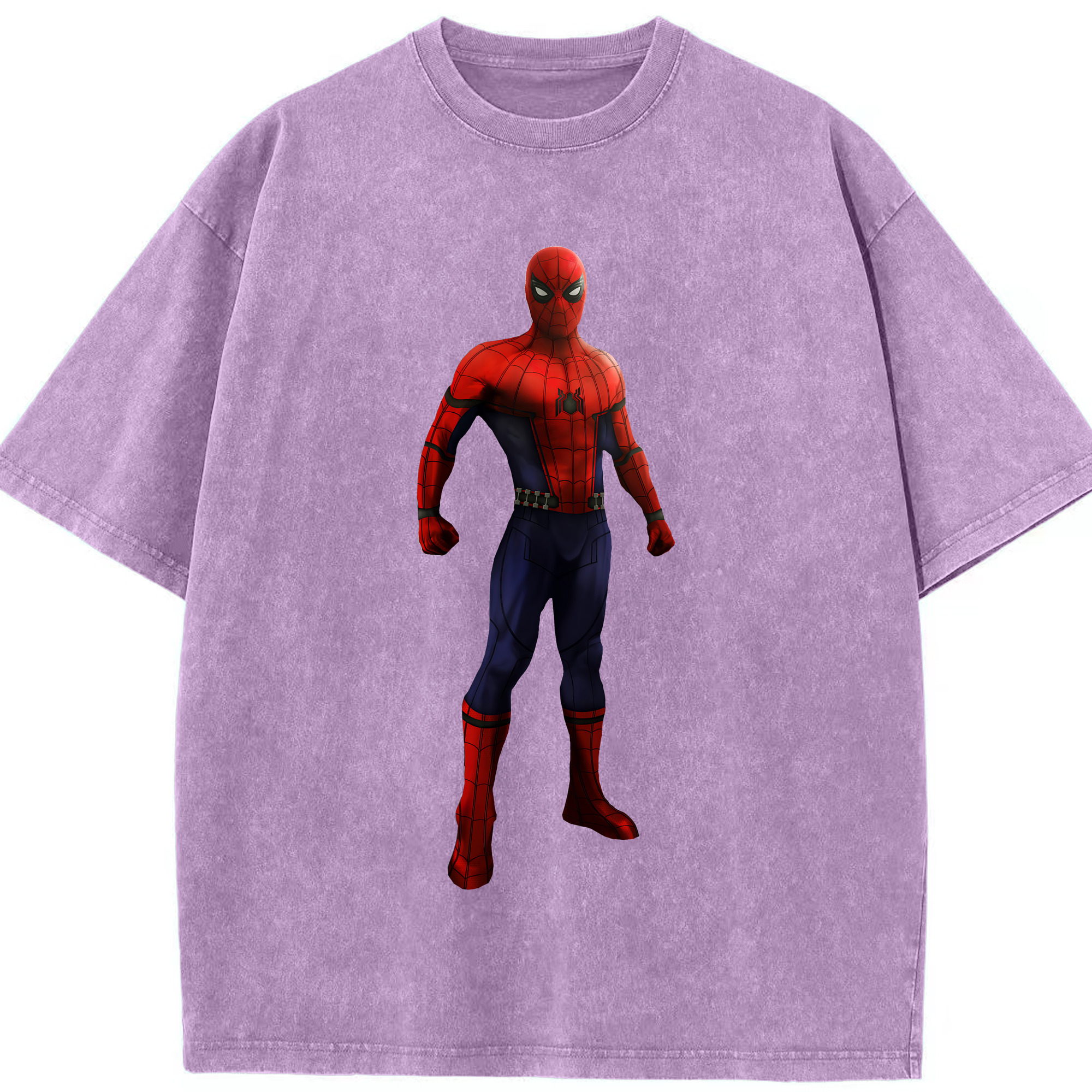 （画像用） Spider Man スパイダーマン 綿100% ヴィンテージ風 半袖Tシャツ（フロントプリント）