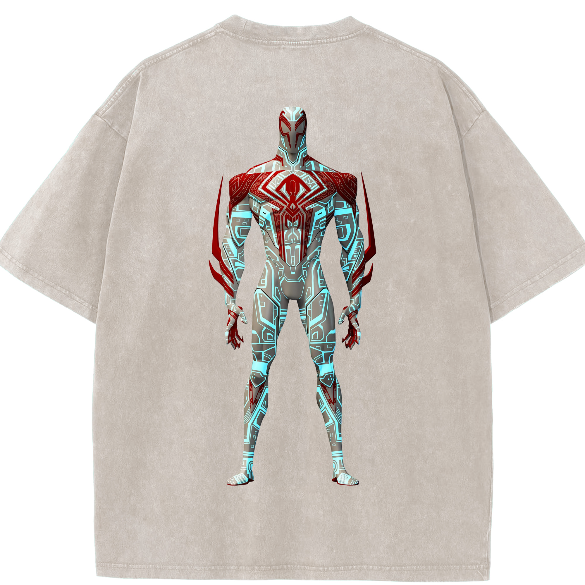 （画像用） Spider Man スパイダーマン 綿100% ヴィンテージ風 半袖Tシャツ（背面プリント）