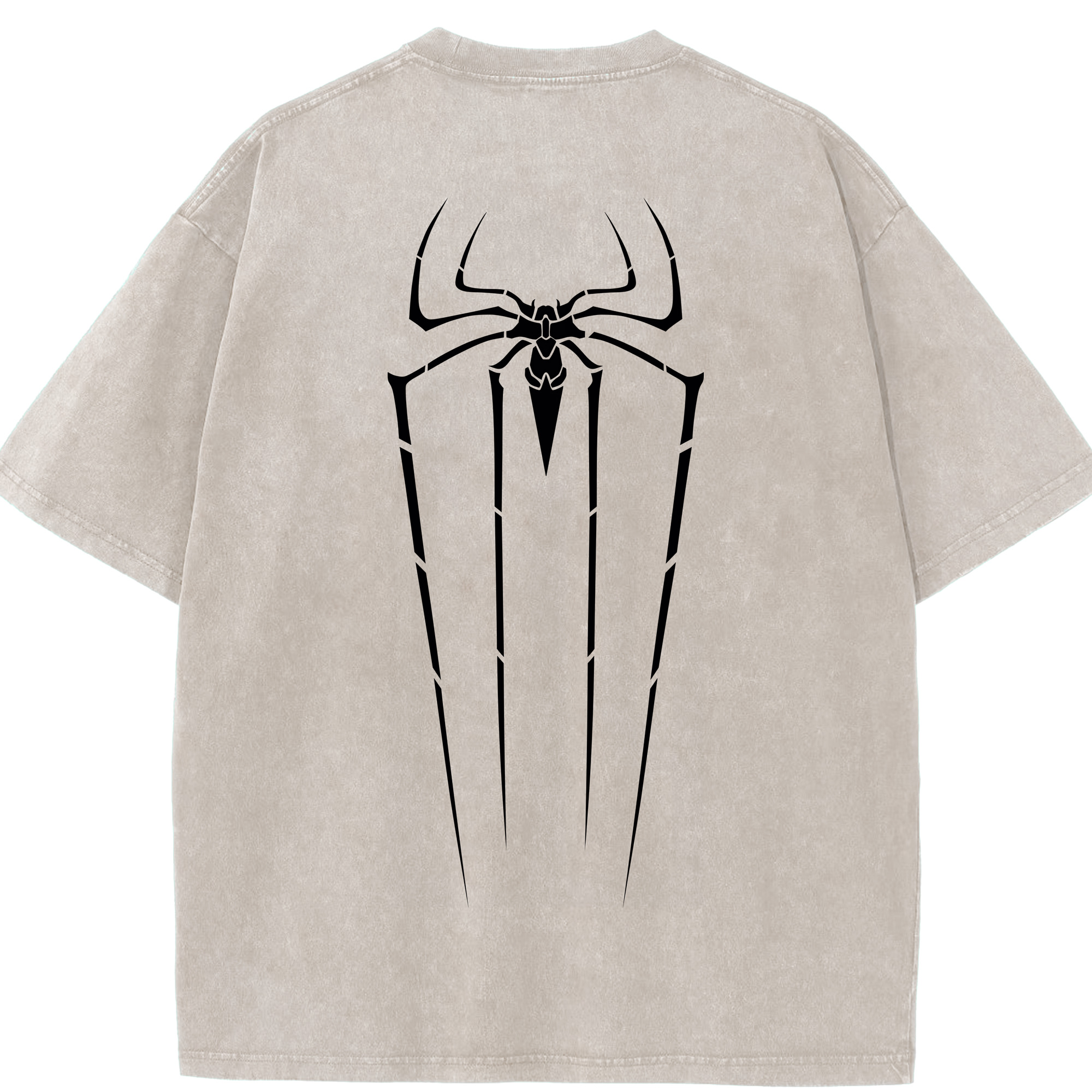 （画像用） Spider Man スパイダーマン 綿100% ヴィンテージ風 半袖Tシャツ（背面プリント）