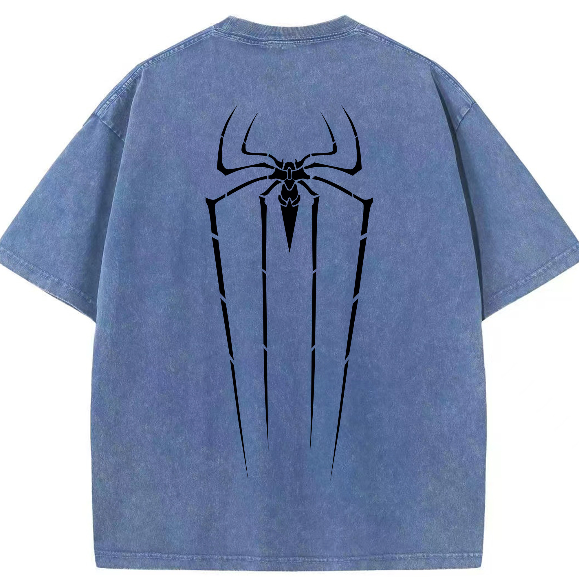 （画像用） Spider Man スパイダーマン 綿100% ヴィンテージ風 半袖Tシャツ（背面プリント）