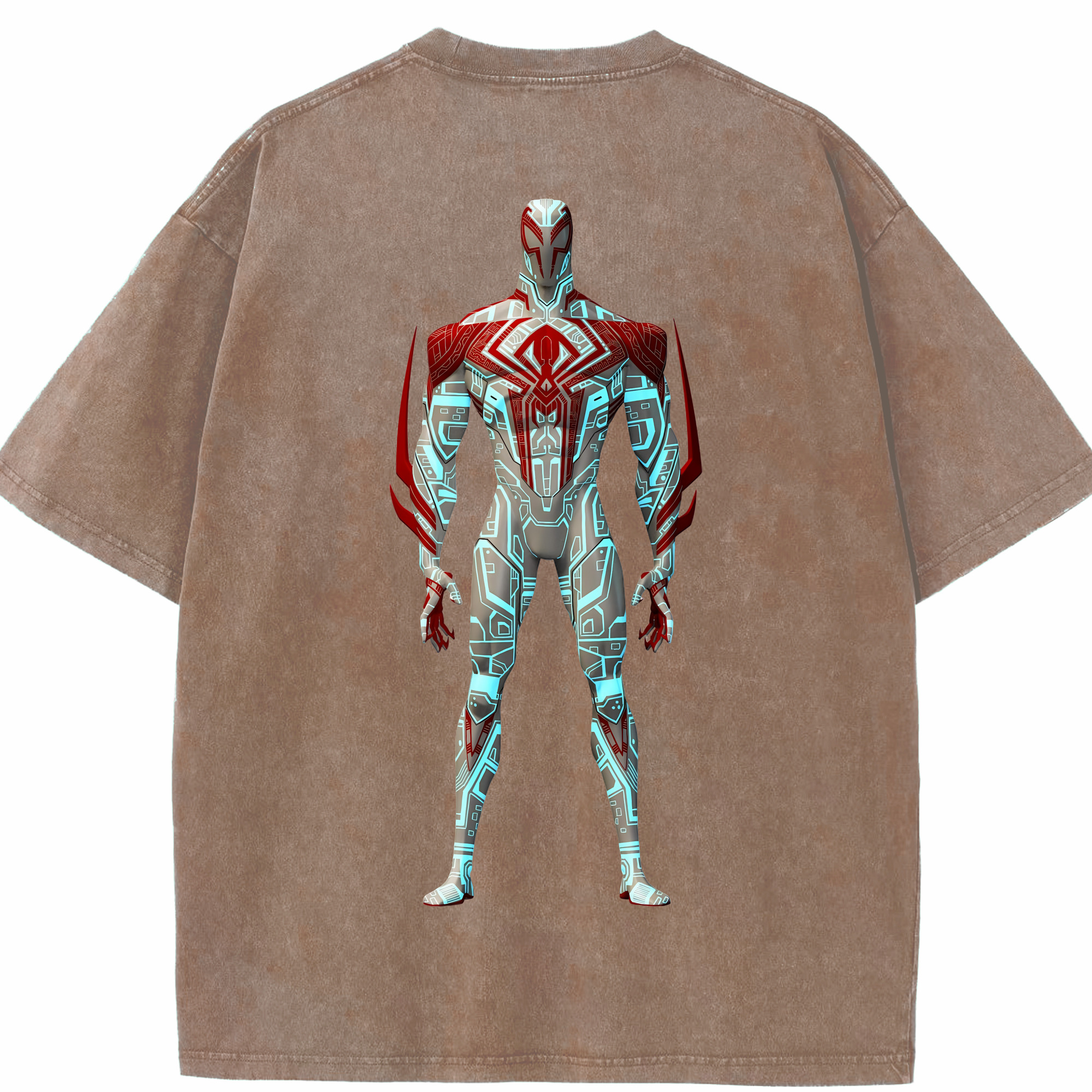 （画像用） Spider Man スパイダーマン 綿100% ヴィンテージ風 半袖Tシャツ（背面プリント）