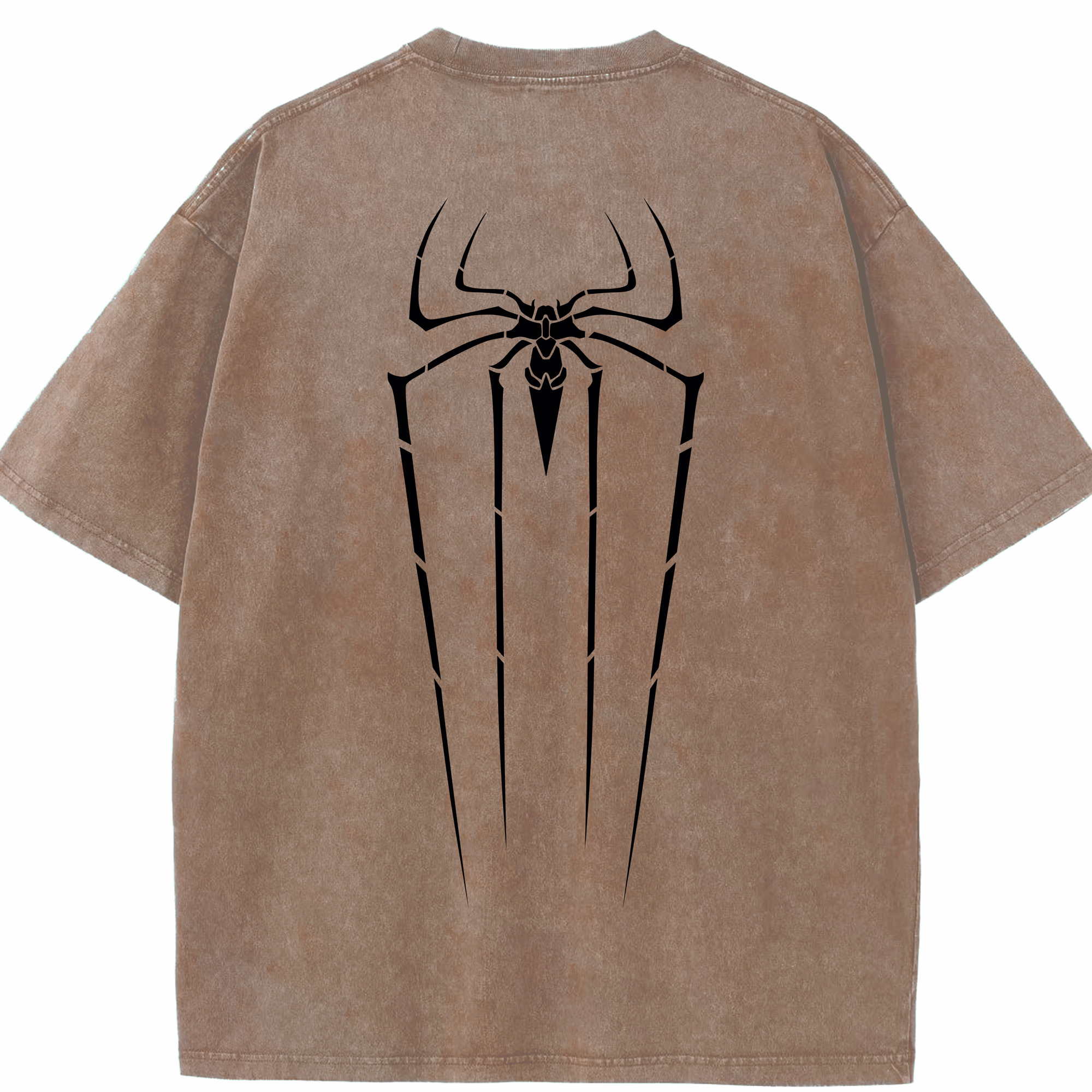 （画像用） Spider Man スパイダーマン 綿100% ヴィンテージ風 半袖Tシャツ（背面プリント）