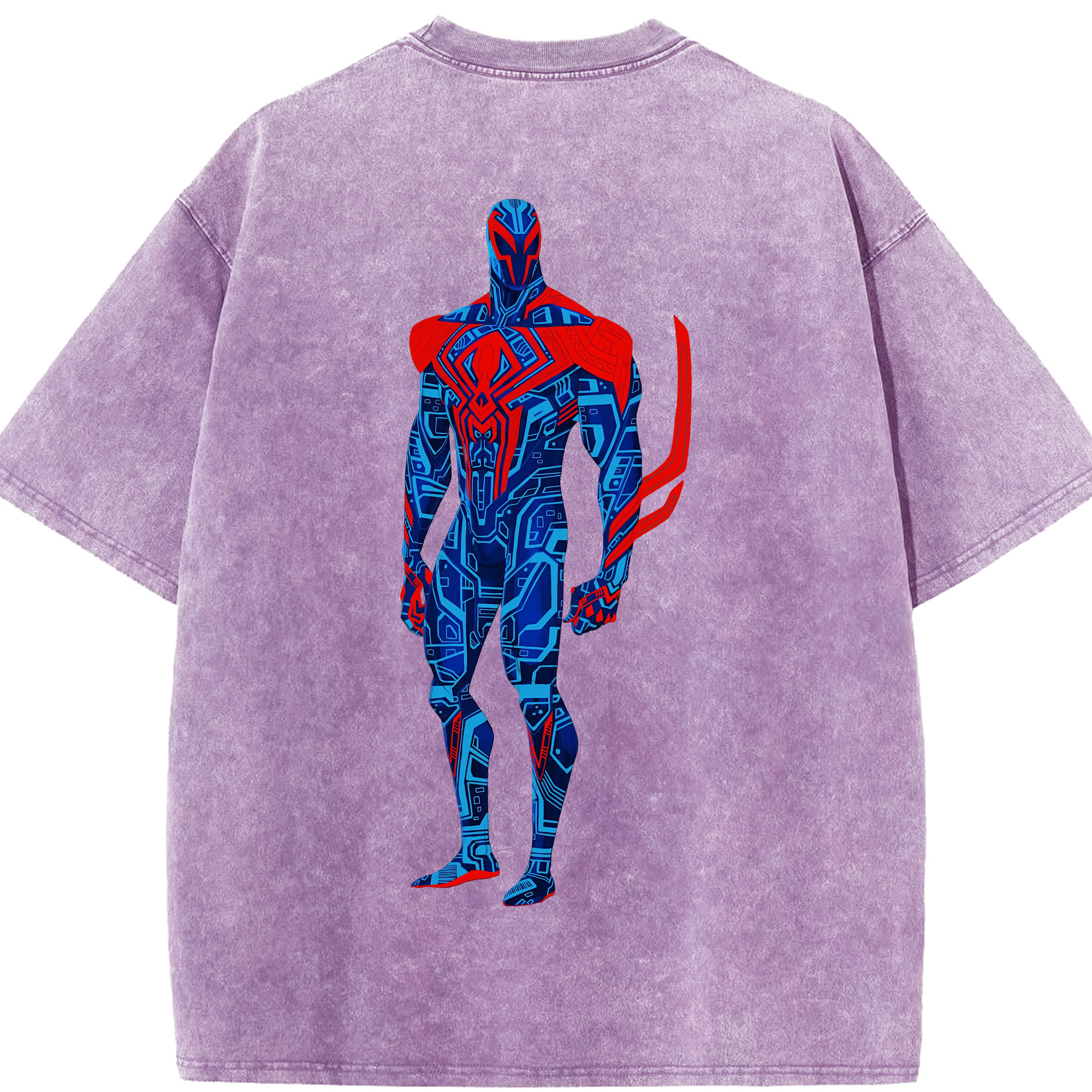 （画像用） Spider Man スパイダーマン 綿100% ヴィンテージ風 半袖Tシャツ（背面プリント）