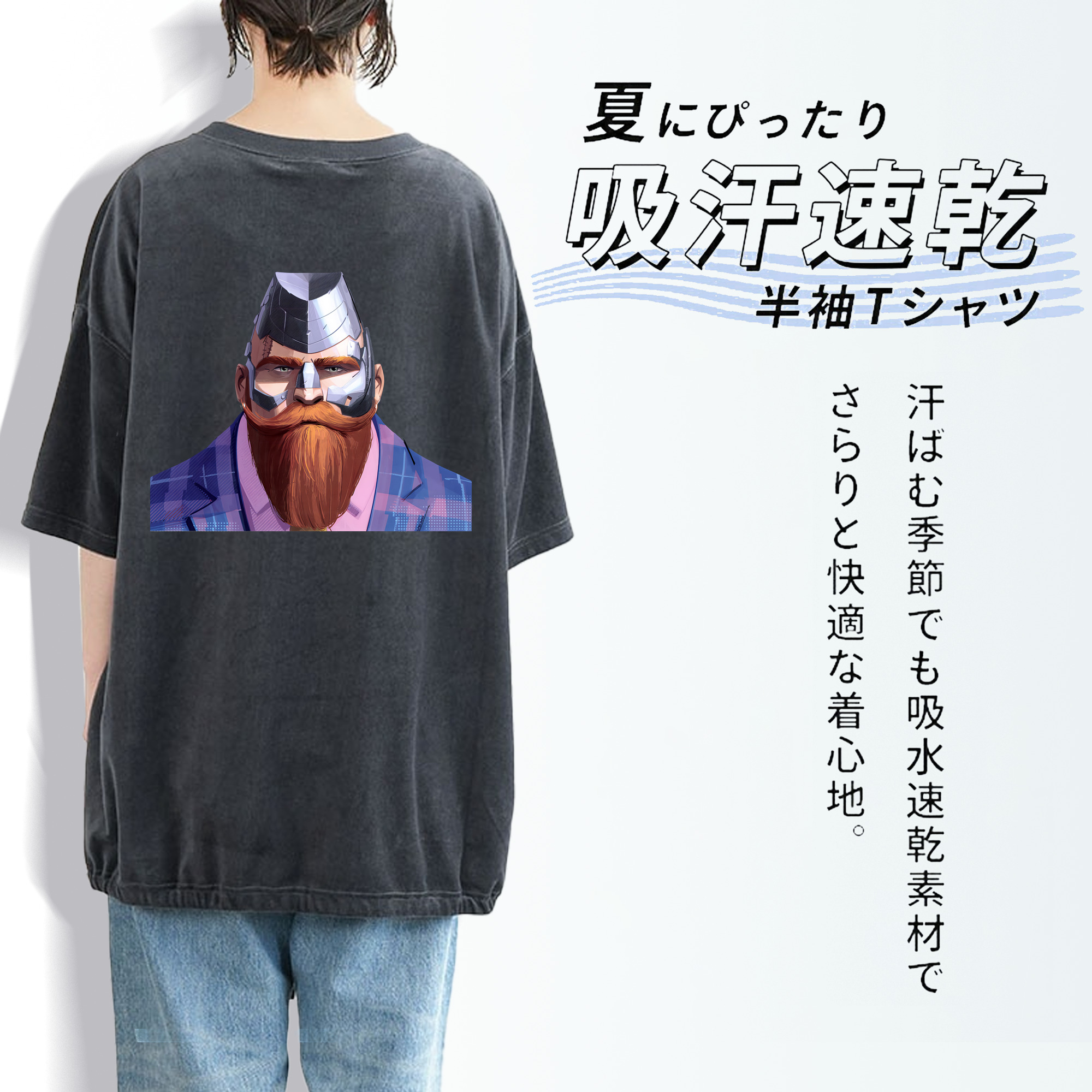 Spider Man スパイダーマン 綿100% ヴィンテージ風 半袖Tシャツ（背面プリント）