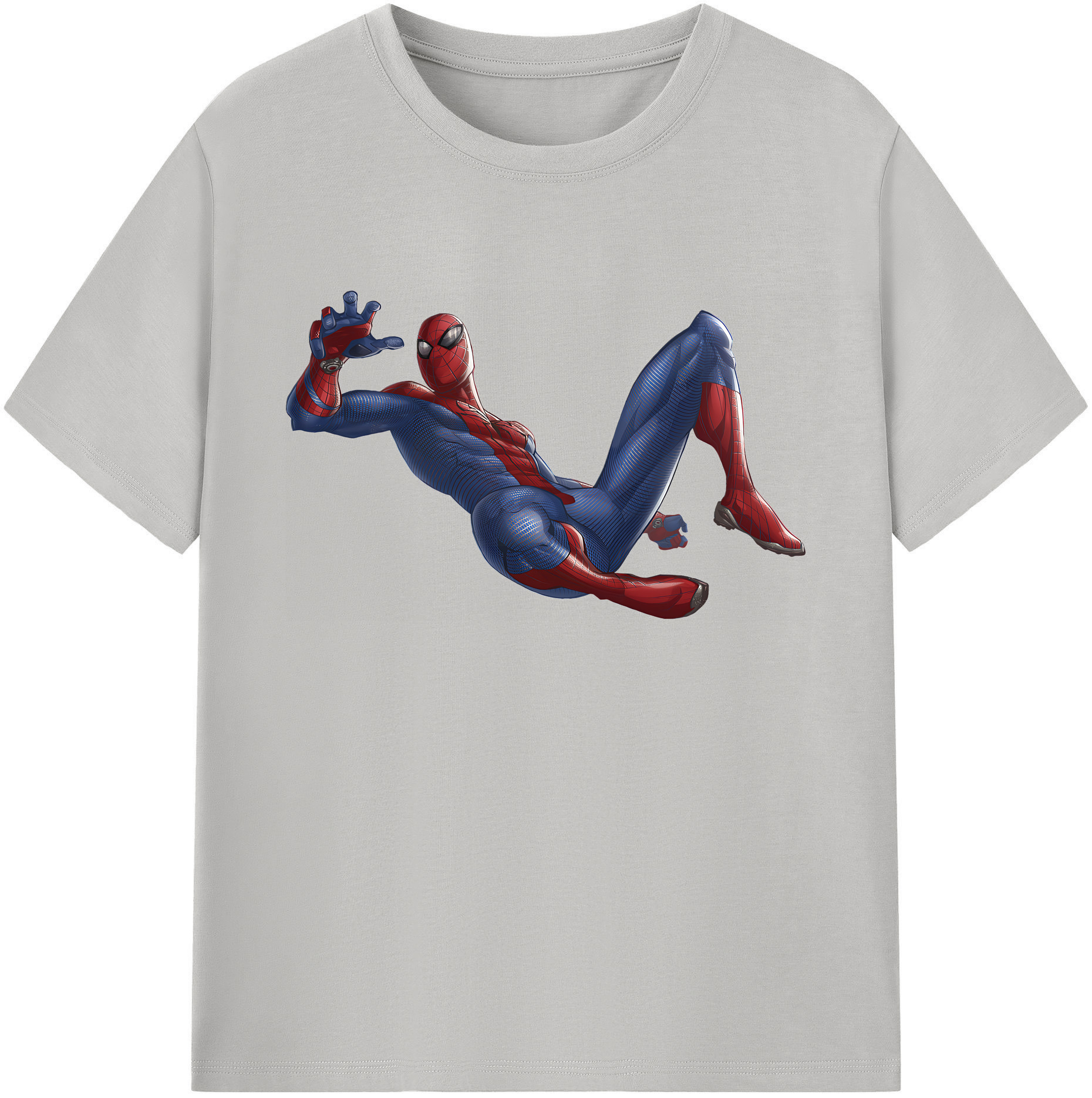 （画像用） Spider Man スパイダーマン 綿100％ メンズ半袖Tシャツ｜肌触りやわらか＆通気性