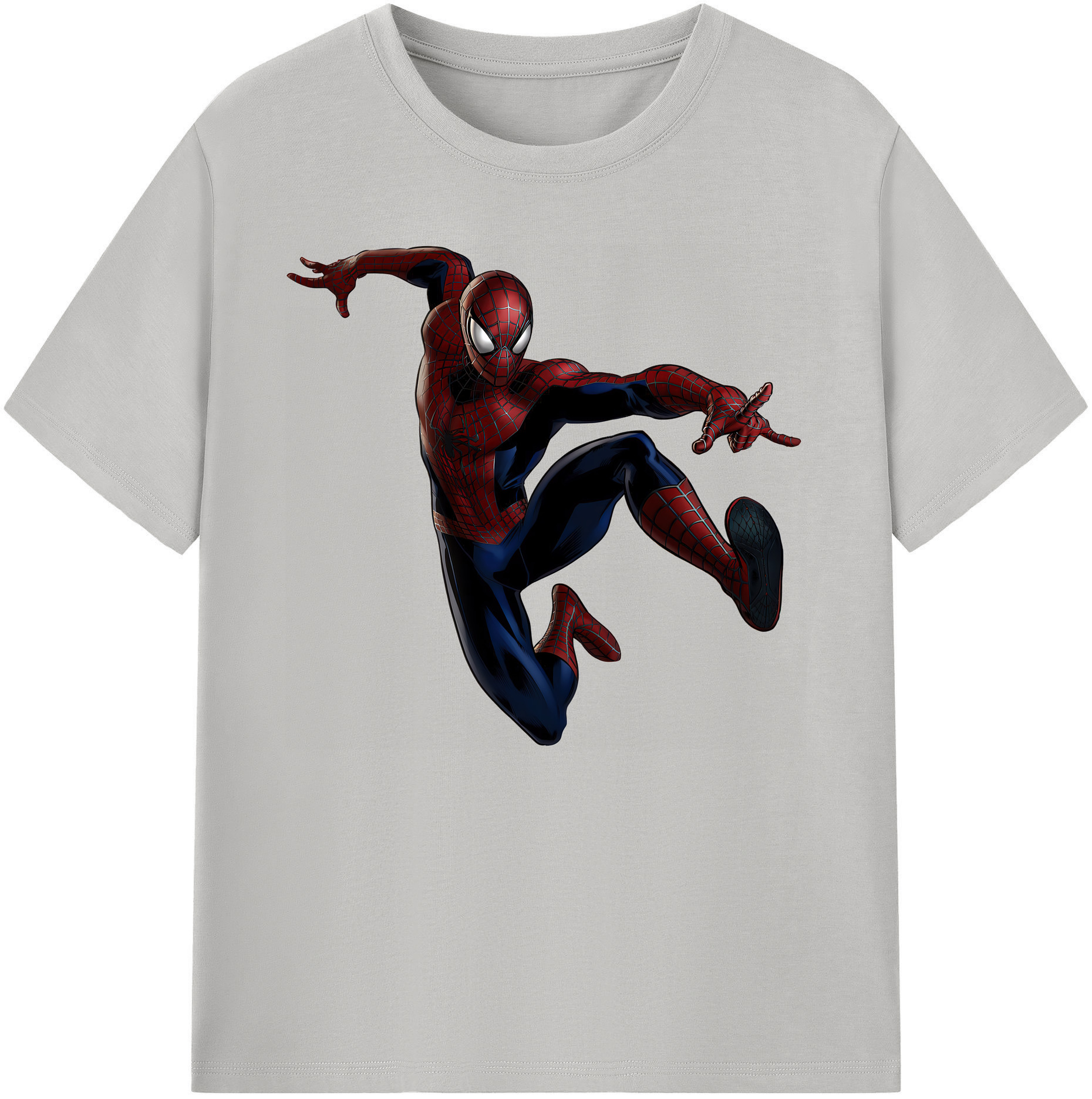 （画像用） Spider Man スパイダーマン 綿100％ メンズ半袖Tシャツ｜肌触りやわらか＆通気性