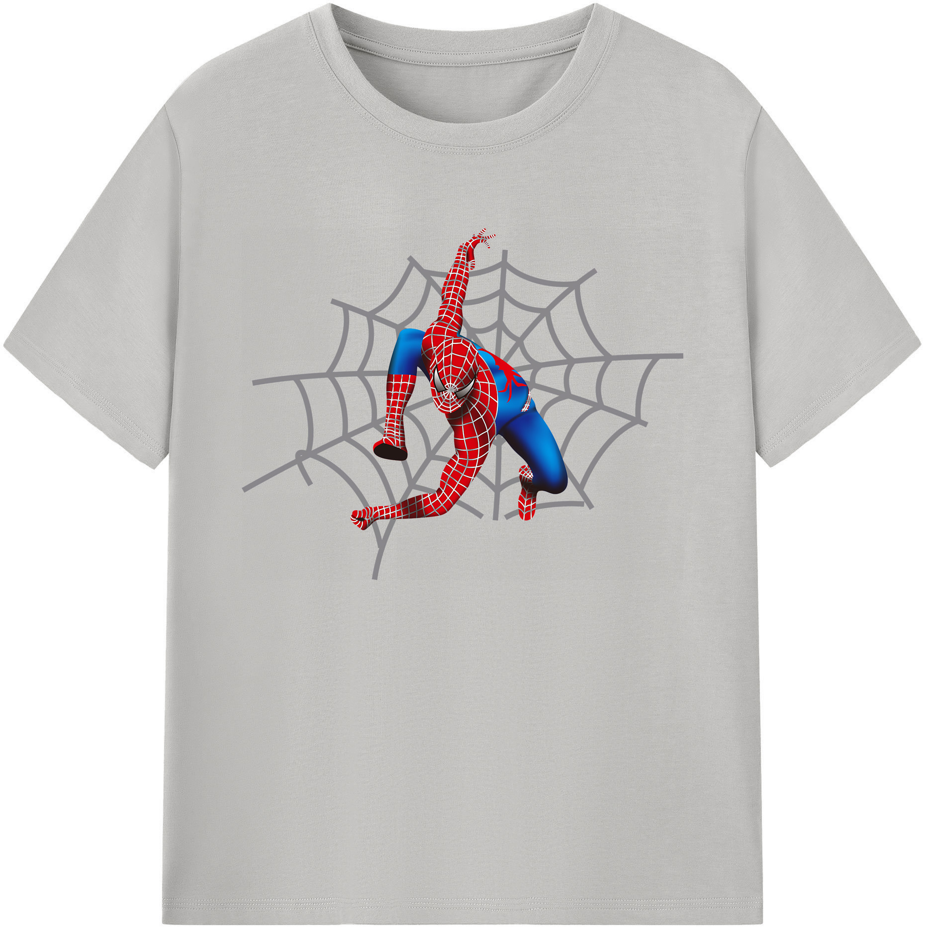 （画像用） Spider Man スパイダーマン 綿100％ メンズ半袖Tシャツ｜肌触りやわらか＆通気性