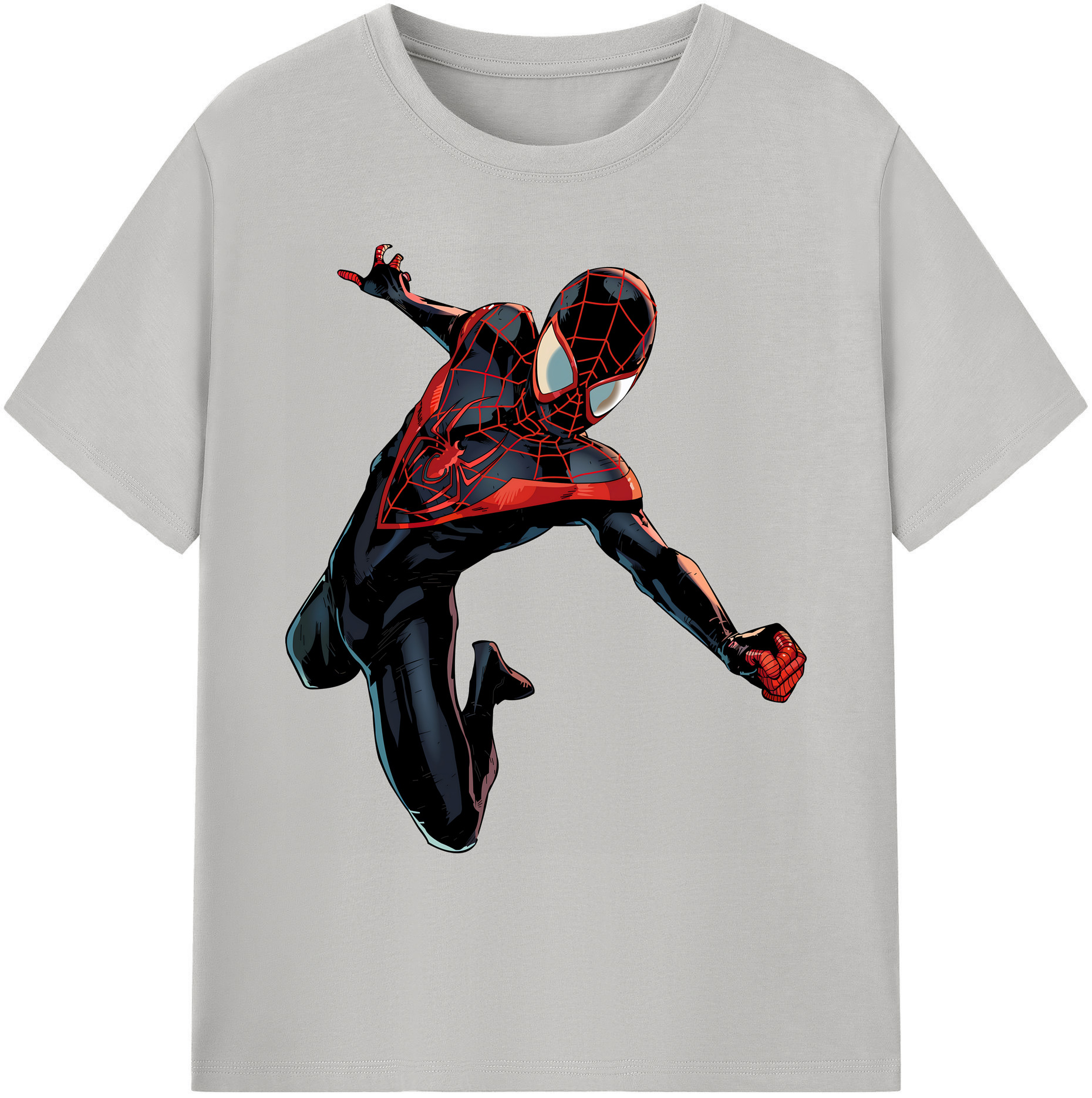 （画像用） Spider Man スパイダーマン 綿100％ メンズ半袖Tシャツ｜肌触りやわらか＆通気性