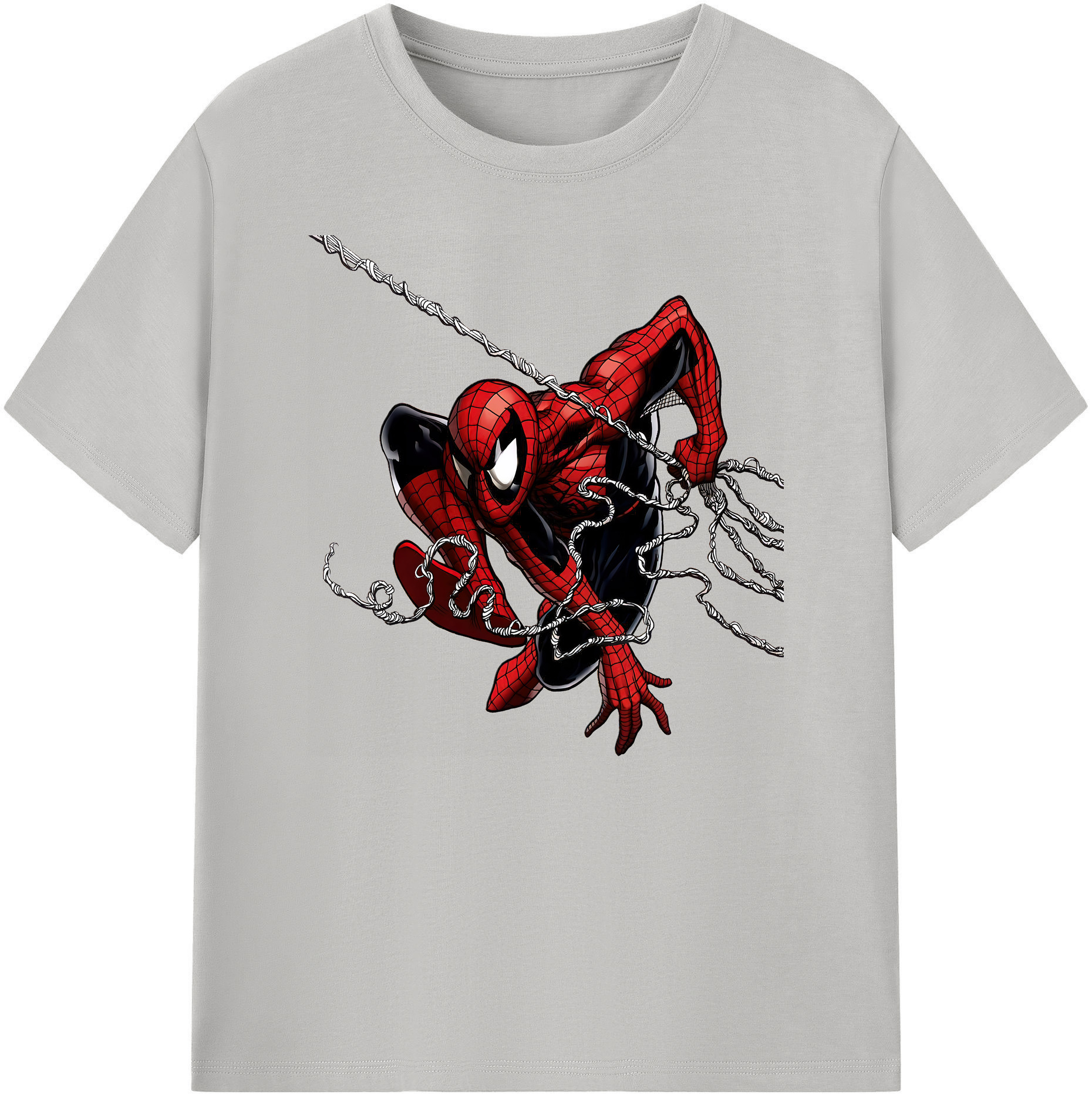 （画像用） Spider Man スパイダーマン 綿100％ メンズ半袖Tシャツ｜肌触りやわらか＆通気性