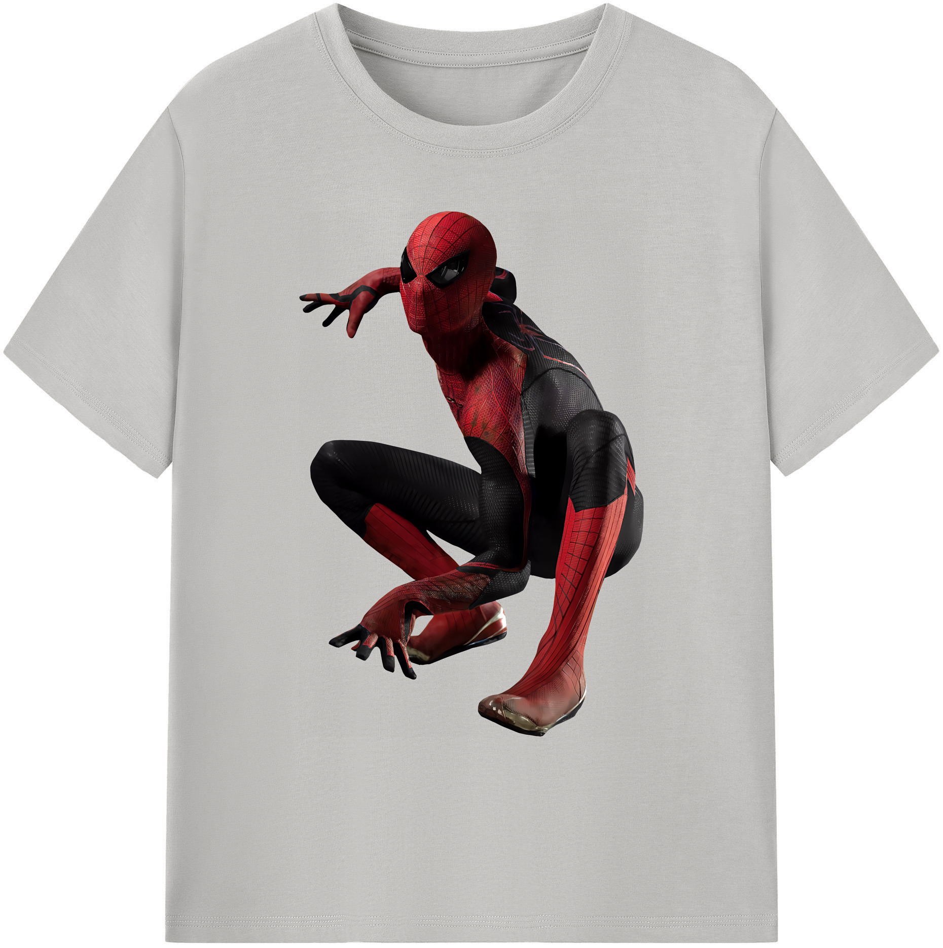 （画像用） Spider Man スパイダーマン 綿100％ メンズ半袖Tシャツ｜肌触りやわらか＆通気性