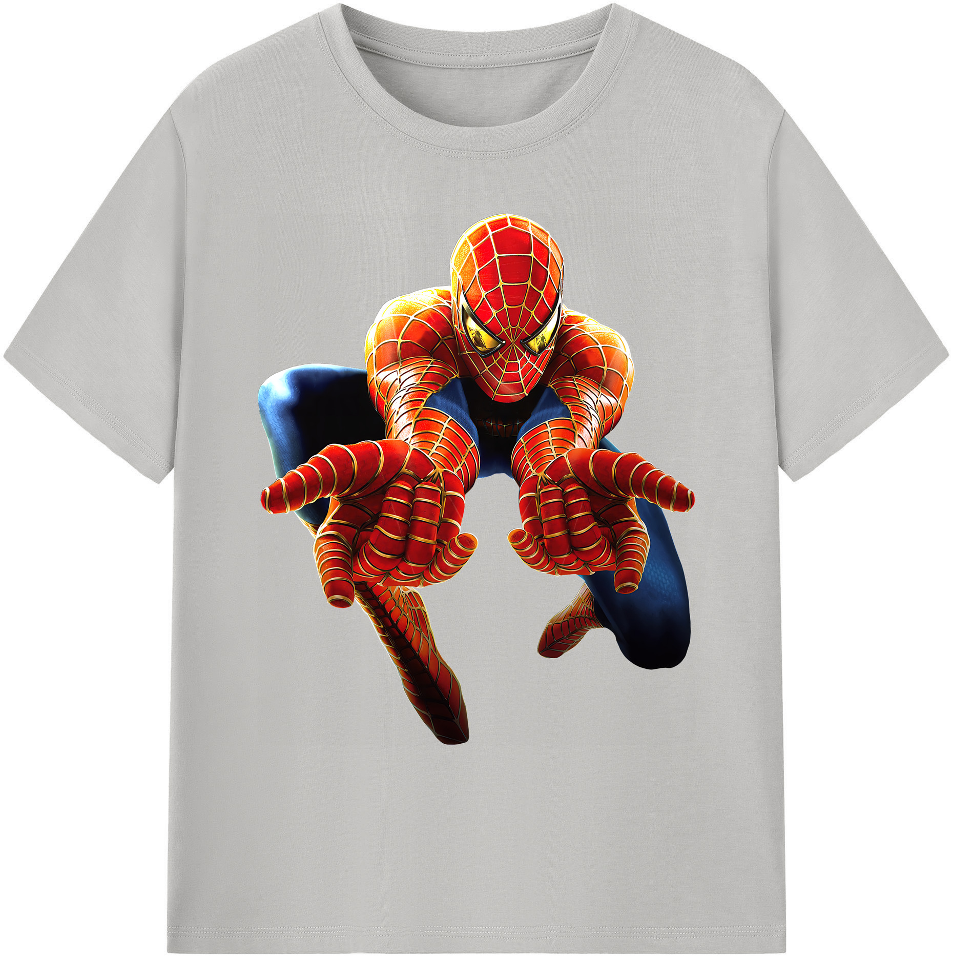 （画像用） Spider Man スパイダーマン 綿100％ メンズ半袖Tシャツ｜肌触りやわらか＆通気性