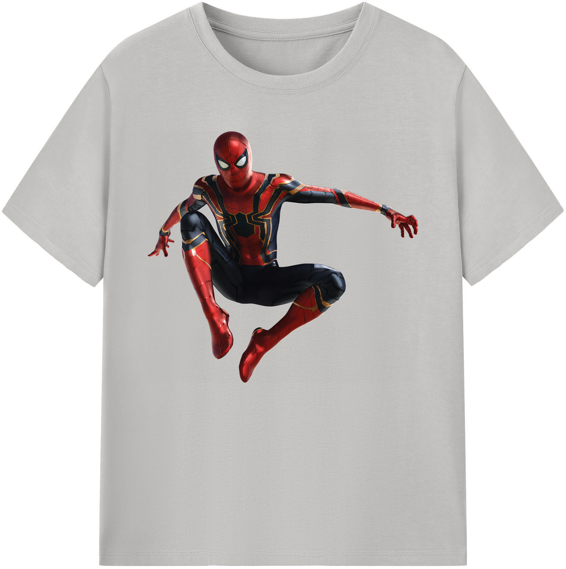 （画像用） Spider Man スパイダーマン 綿100％ メンズ半袖Tシャツ｜肌触りやわらか＆通気性