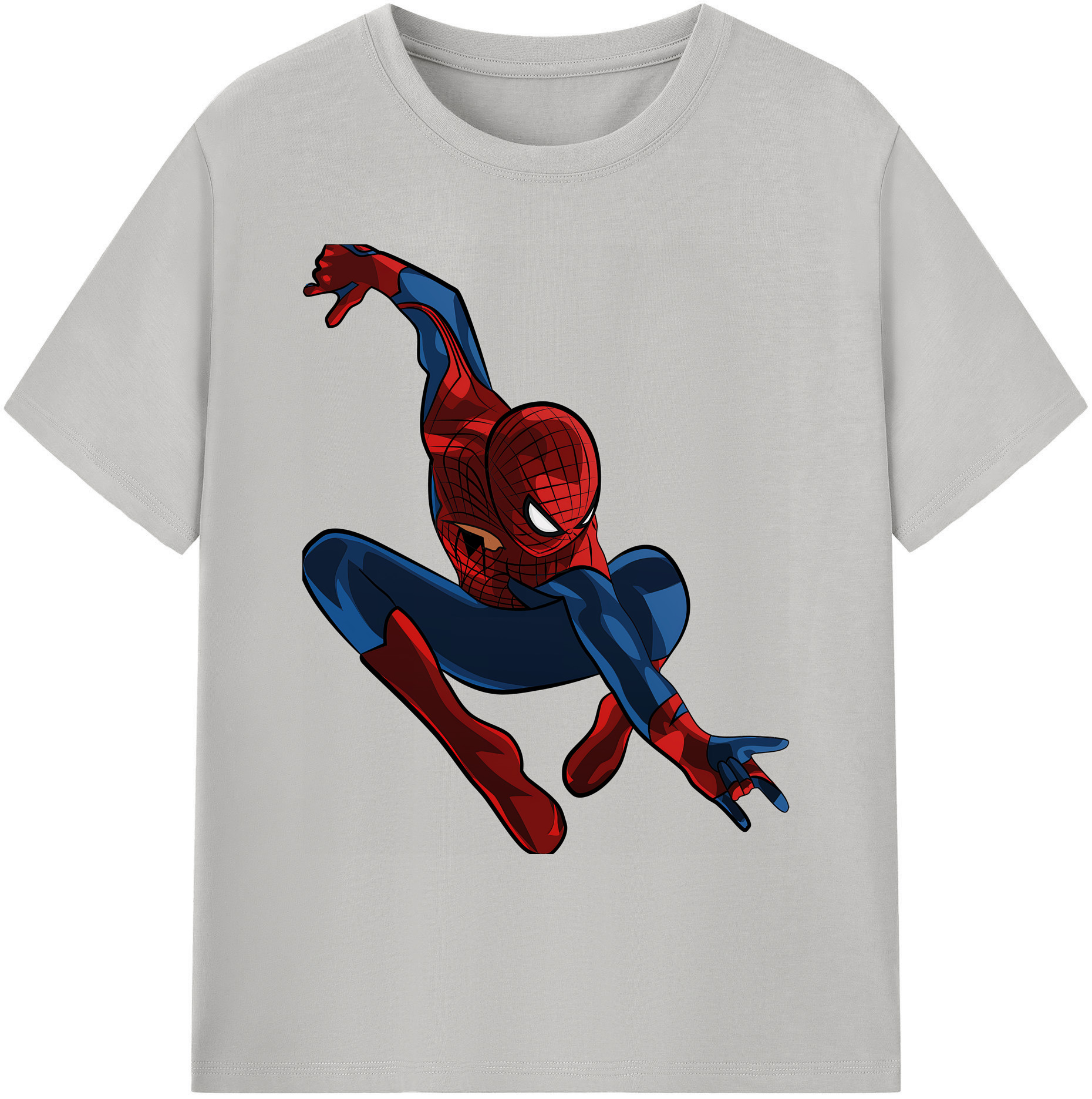 （画像用） Spider Man スパイダーマン 綿100％ メンズ半袖Tシャツ｜肌触りやわらか＆通気性